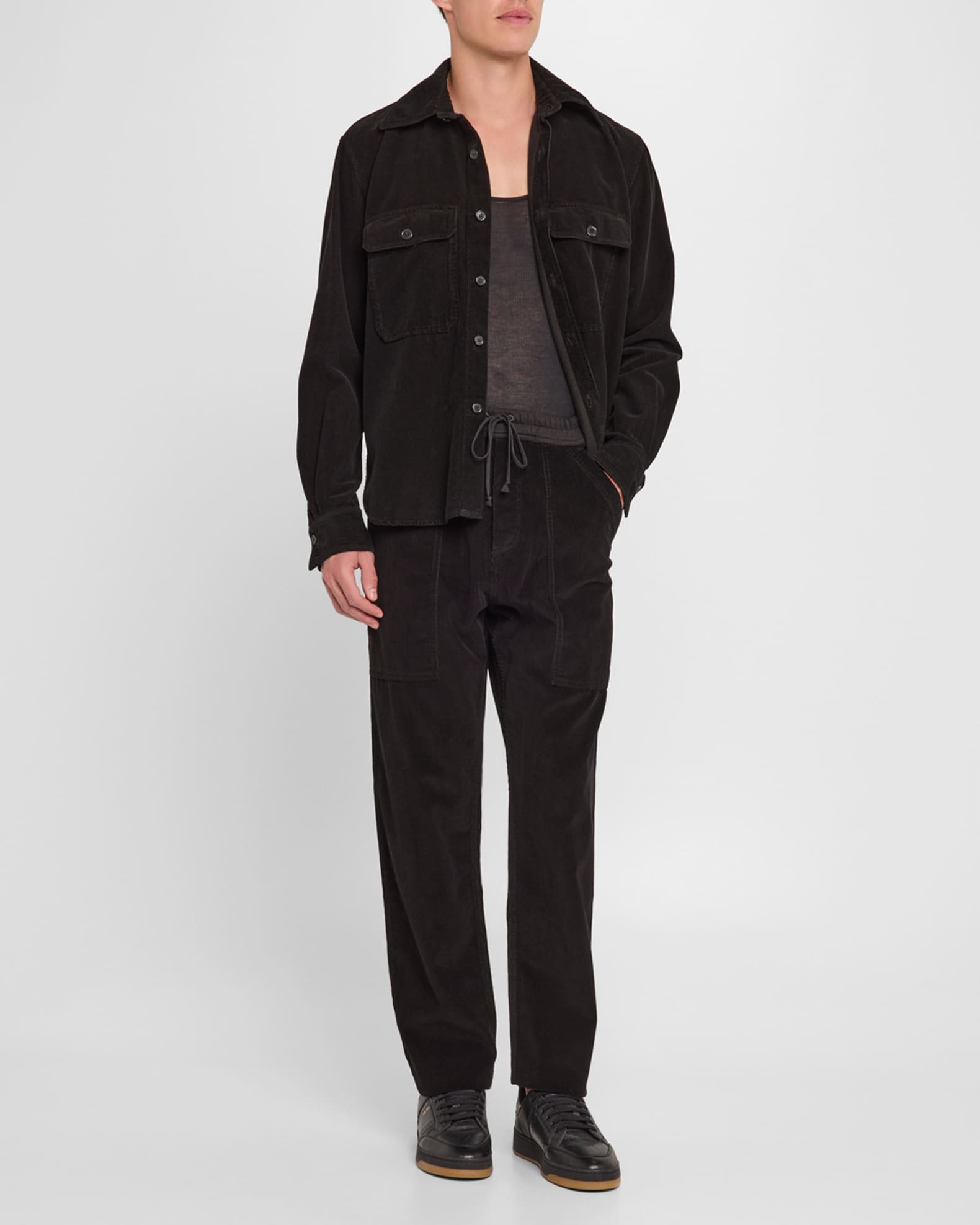 パンツ TROUSERS SAINT LAURENT NERO 0400017996164_NERO?wid=600&hei