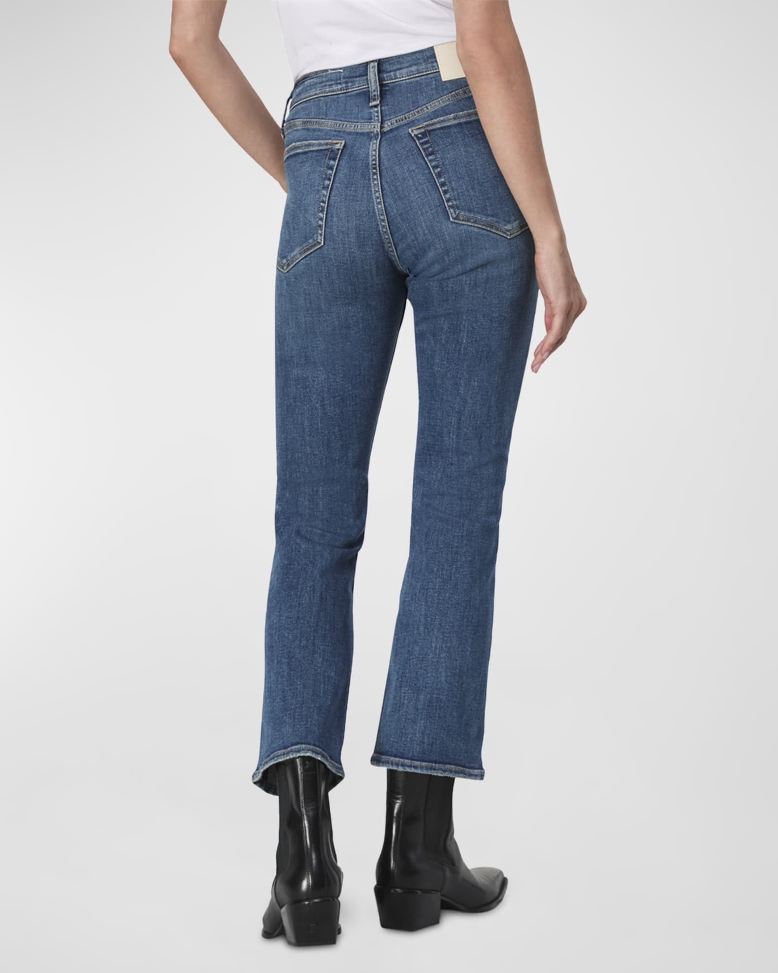 Flexi Peyton Mid-Rise Ankle Bootcut Jeans