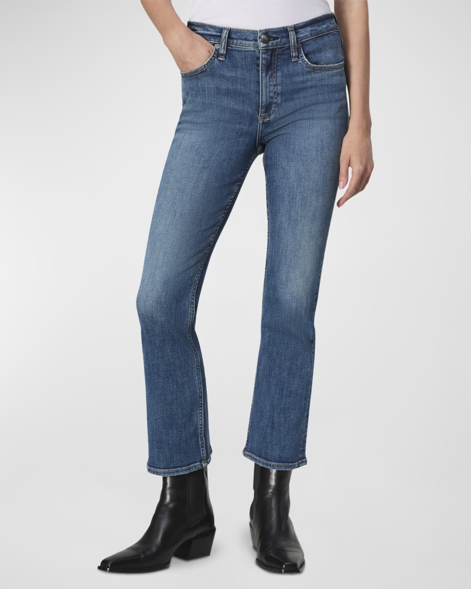 Flexi Peyton Mid-Rise Ankle Bootcut Jeans
