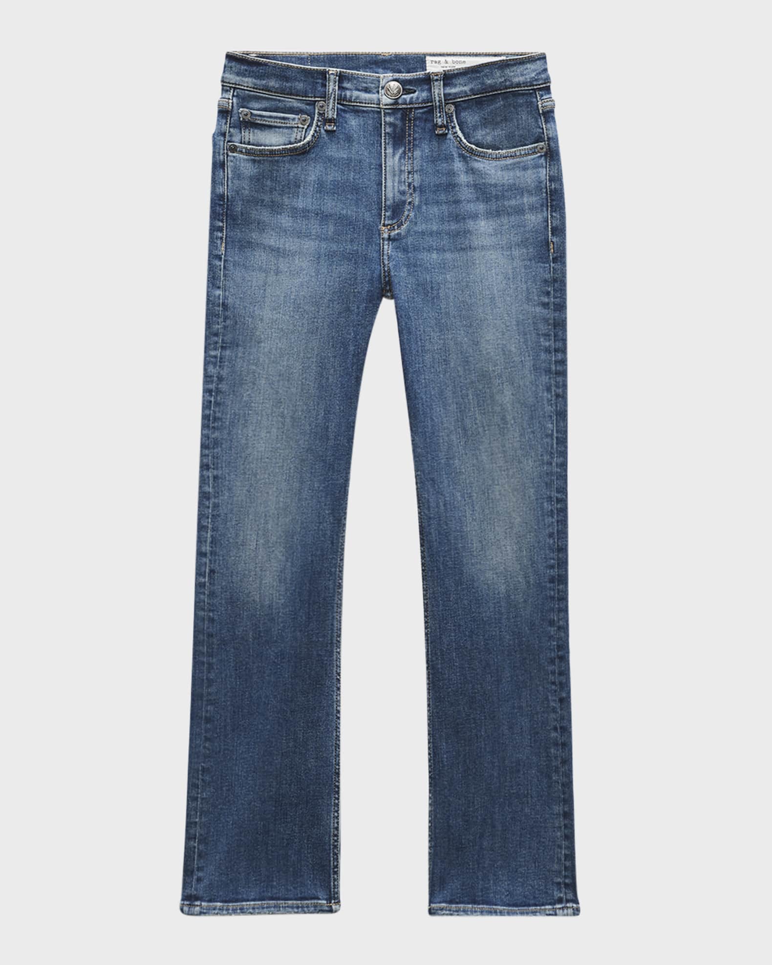 Flexi Peyton Mid-Rise Ankle Bootcut Jeans 0