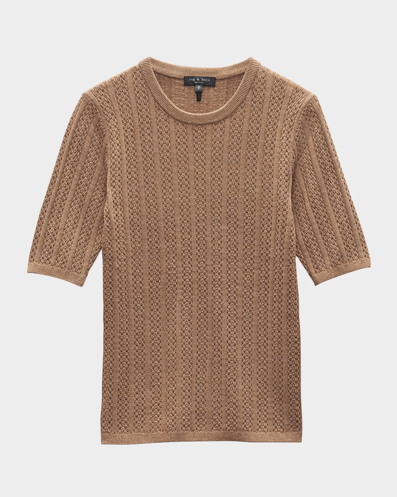 Tina Merino Wool Crewneck Top  0