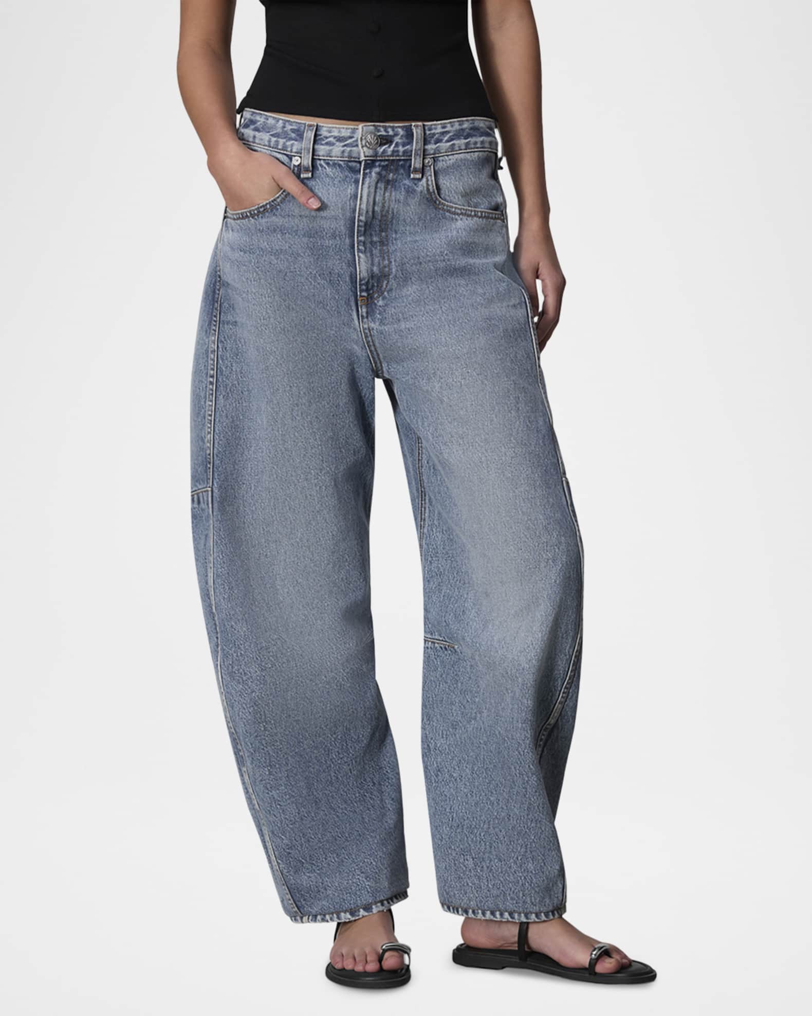 Charlie Ankle Barrel-Leg Jeans 1