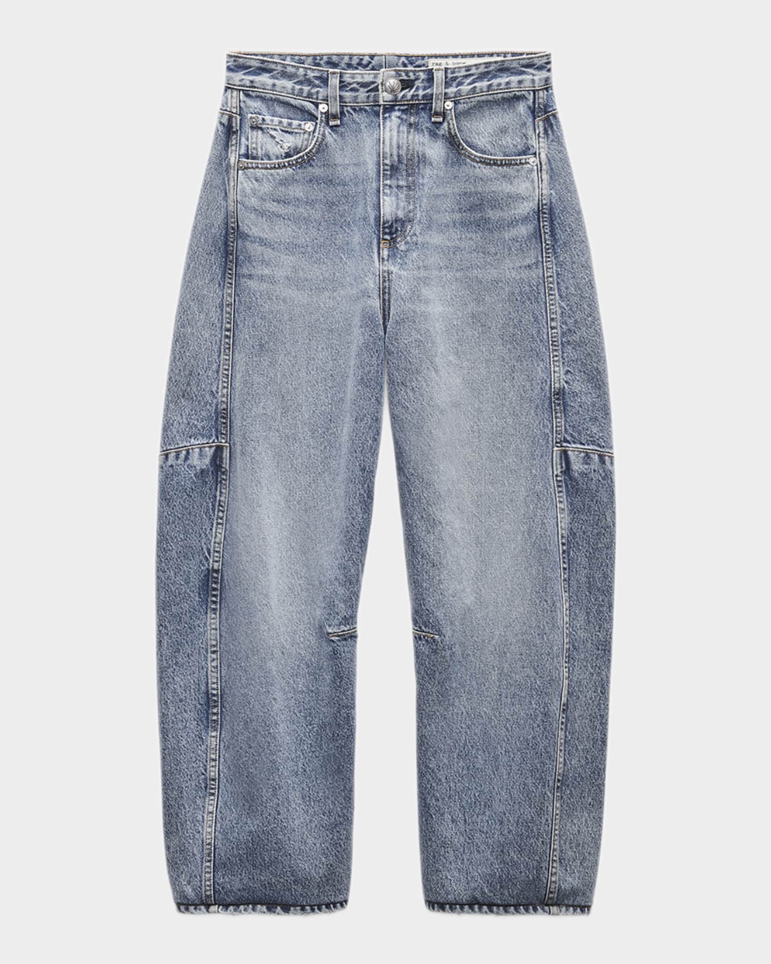 Charlie Ankle Barrel-Leg Jeans 0