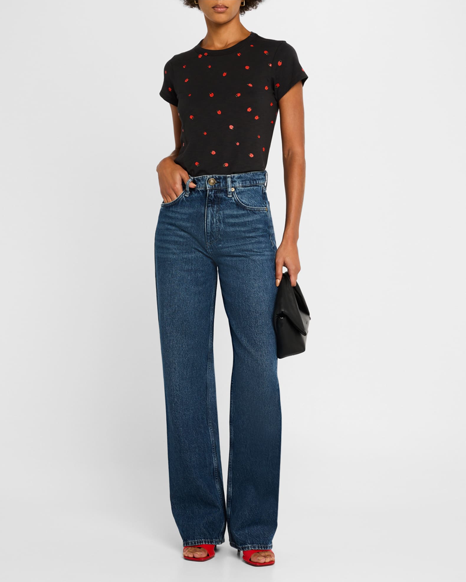 Shea High-Rise Relaxed Straight Jeans 1