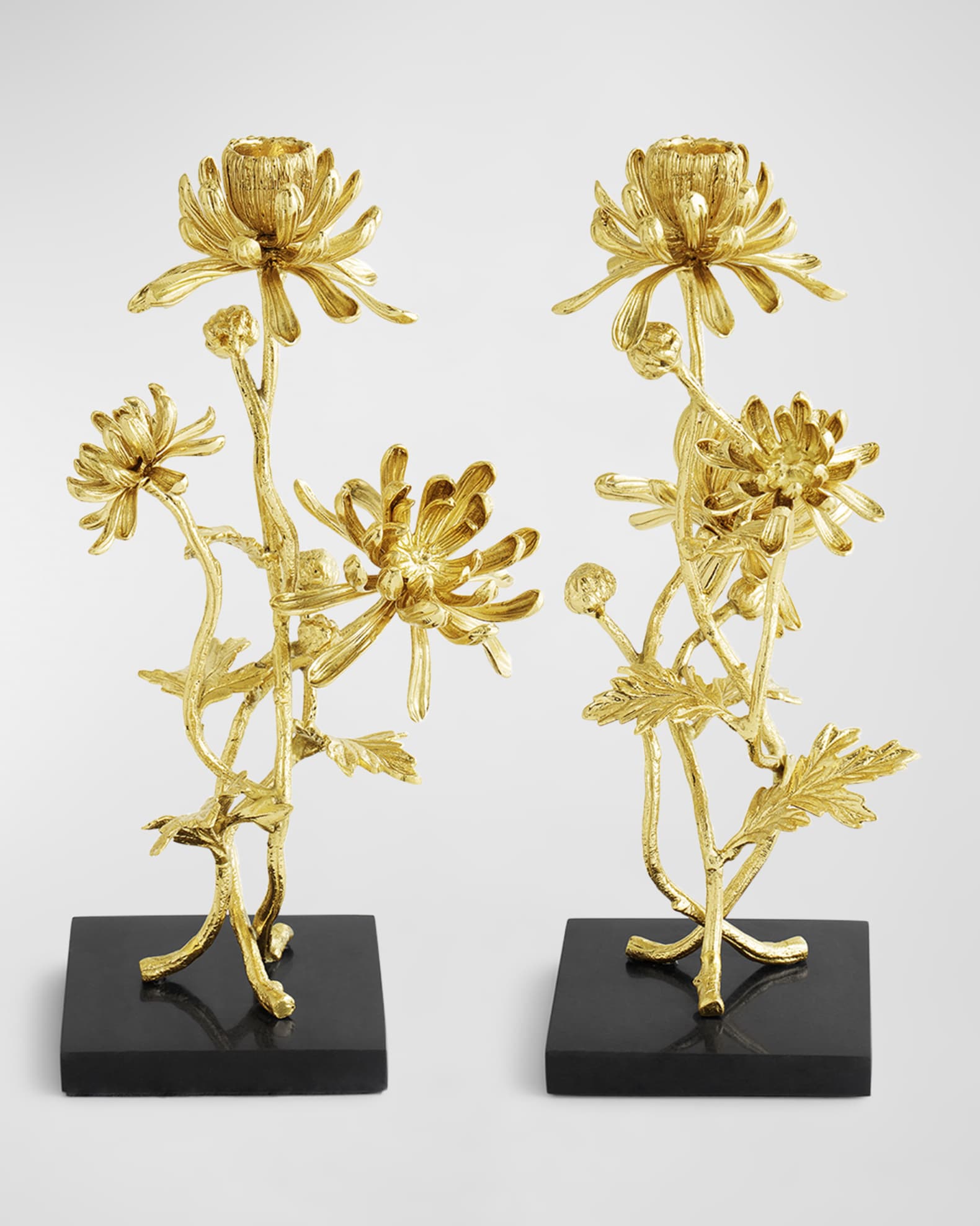 Dahlia Tall Candleholders, Set of 2 1