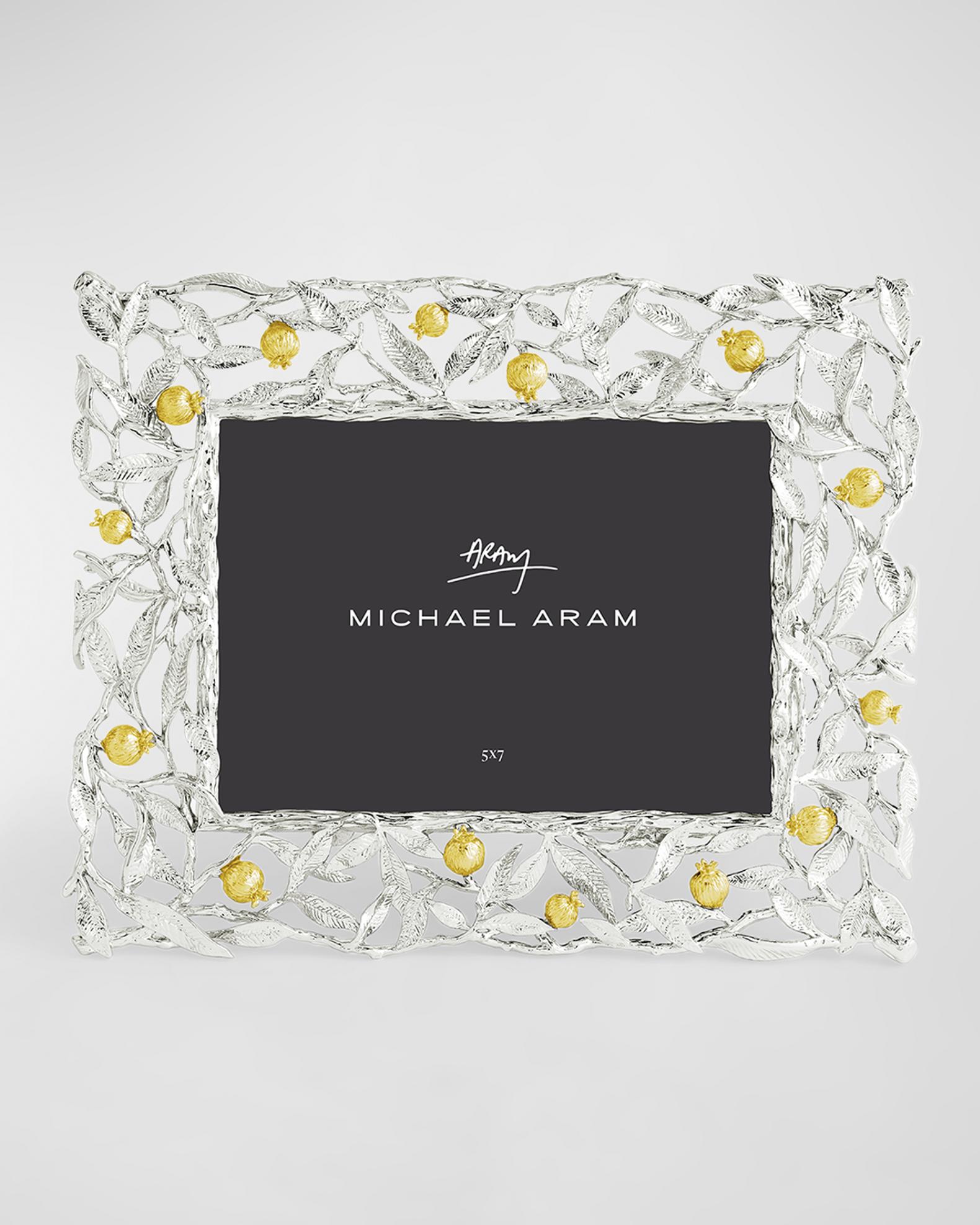 Michael Aram Pomegranate Silver & Gold Picture Frame, 5