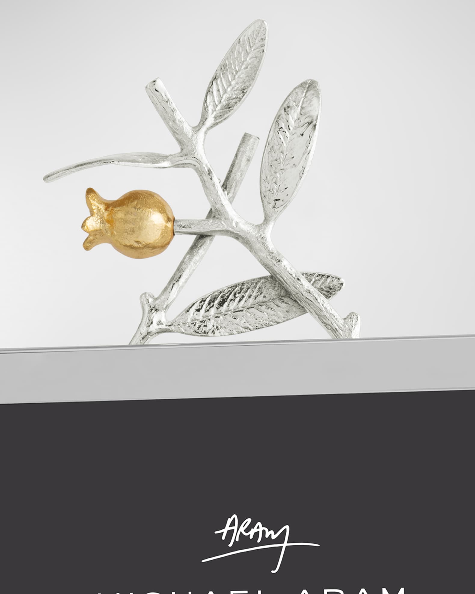 Michael Aram Pomegranate Silver & Gold Easel Picture Frame, 5" x 7