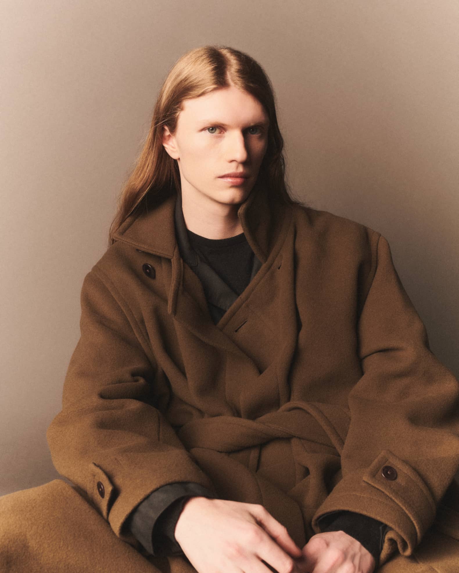 LEMAIRE 23AW WRAP COAT ブラウン サイズXS LEMAIRE WRAP COAT 23AW M ブラウン LEMAIRE 23AW WRAP COAT