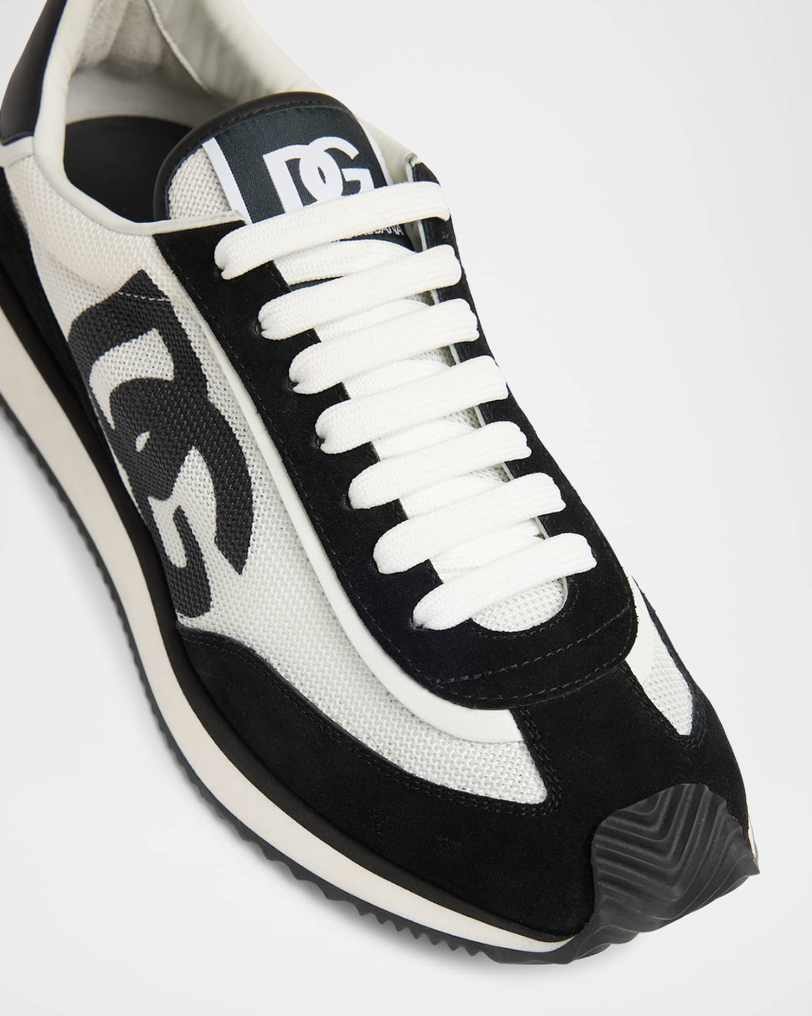 Dolce&Gabbana Men's Mixed-Material DG Cushion Sneakers