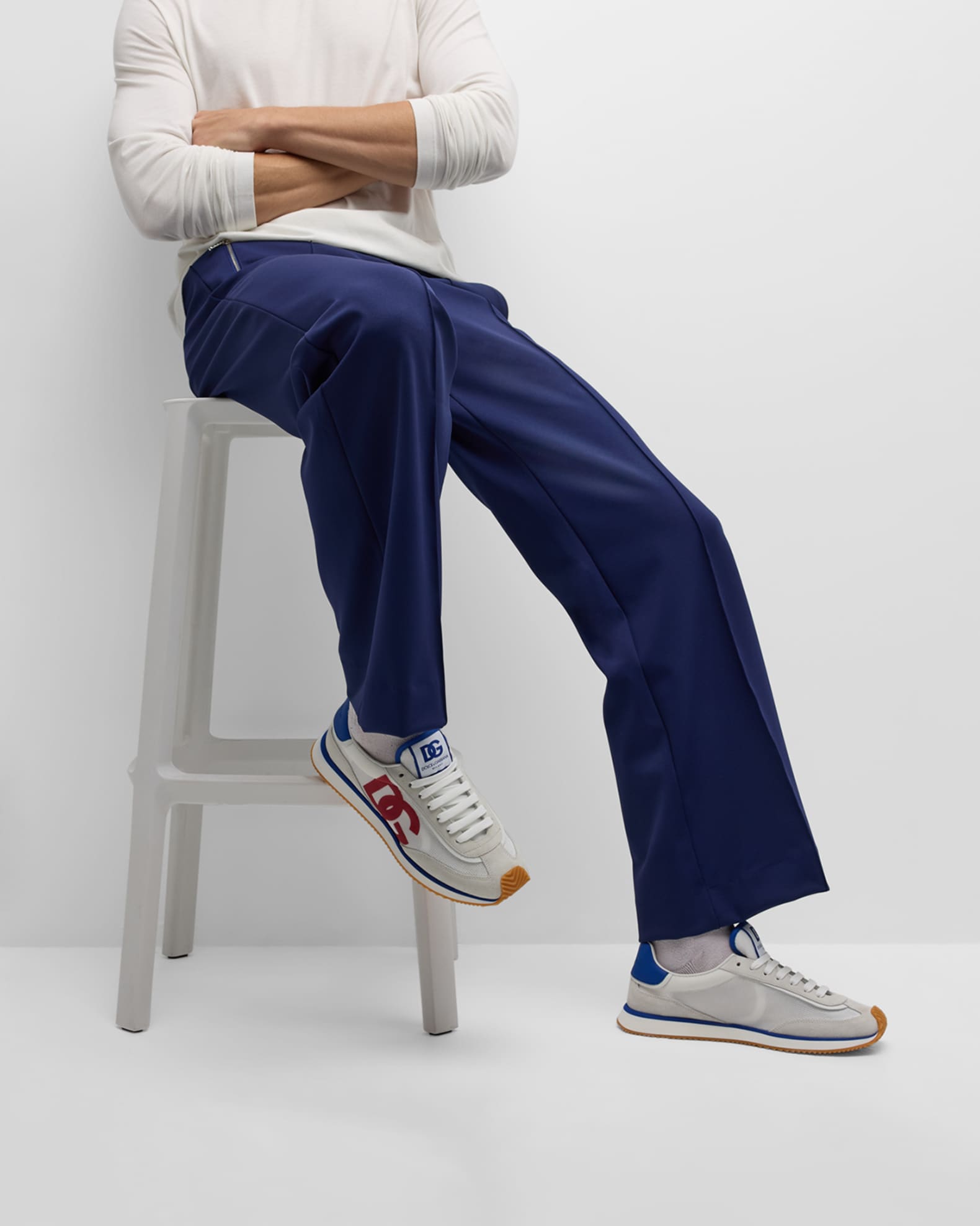 Men's Mixed-Material DG Cushion Sneakers 1