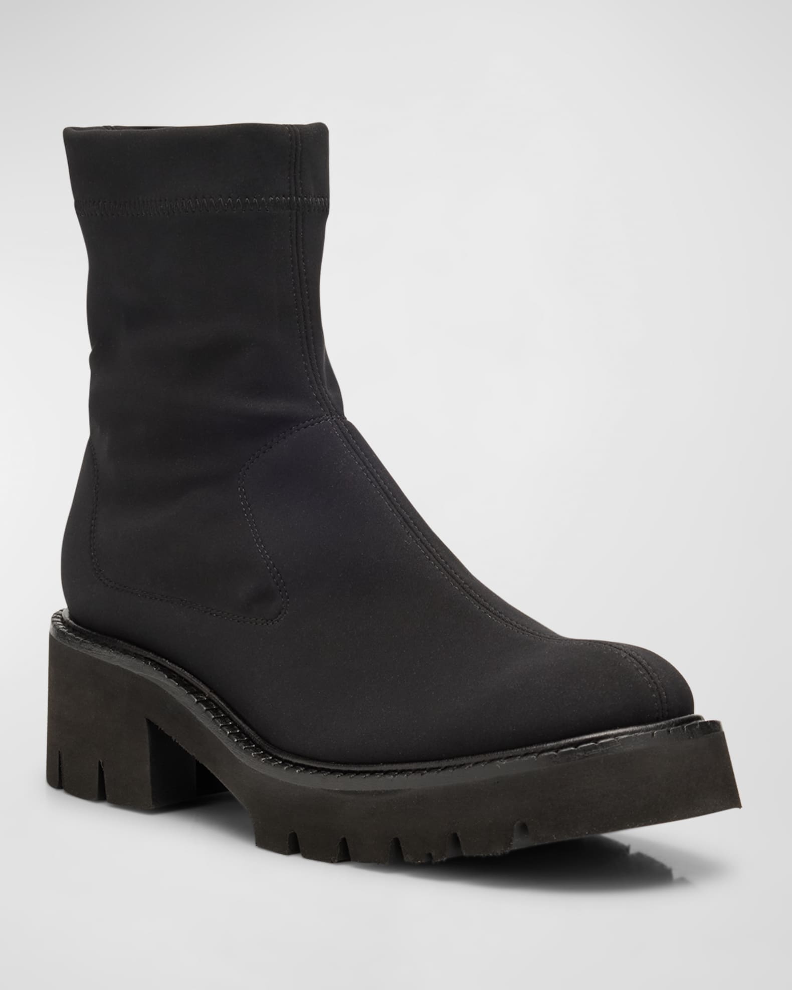 Tessa Stretch Lug-Sole Booties