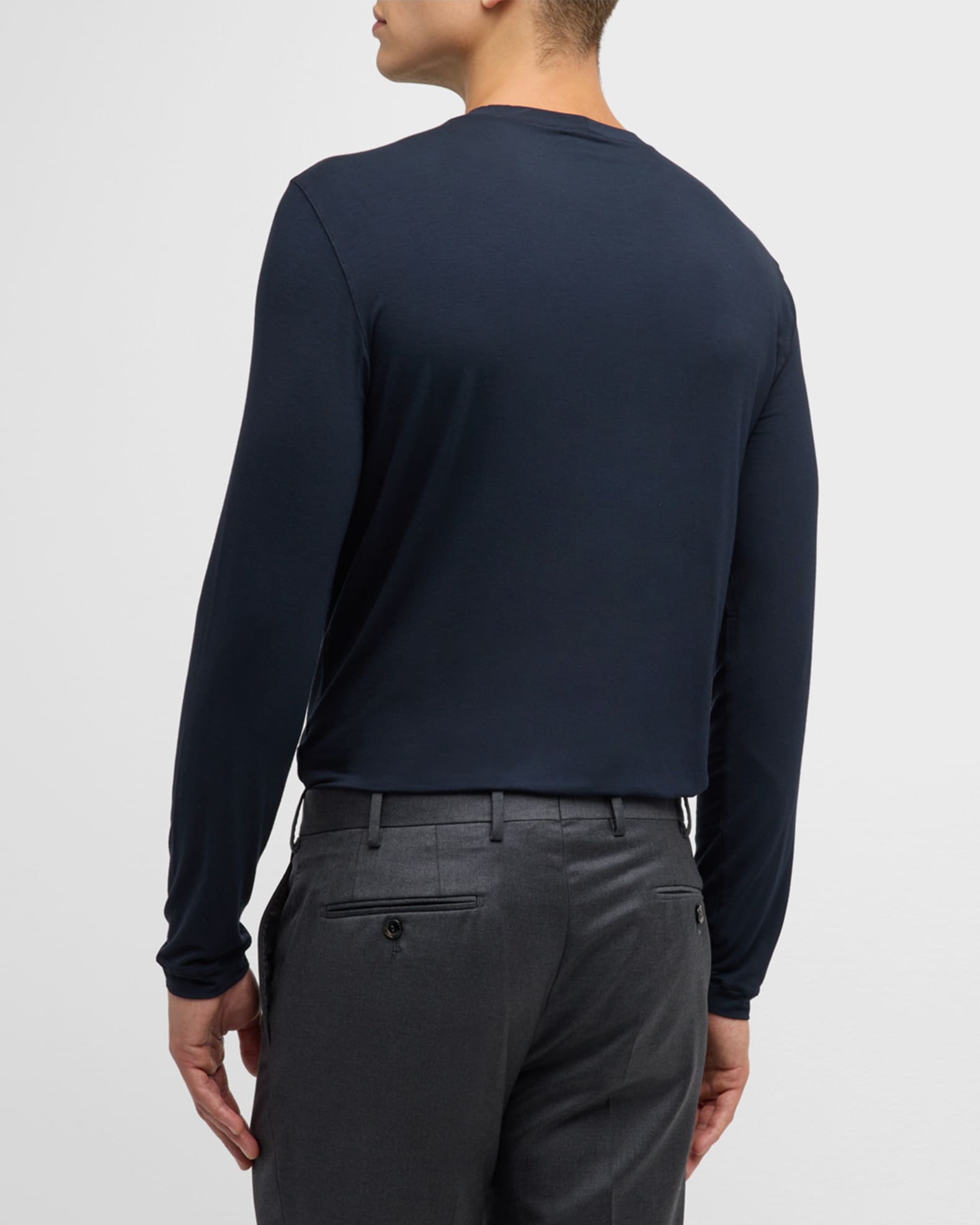 Armani men's long sleeve shirts on sale