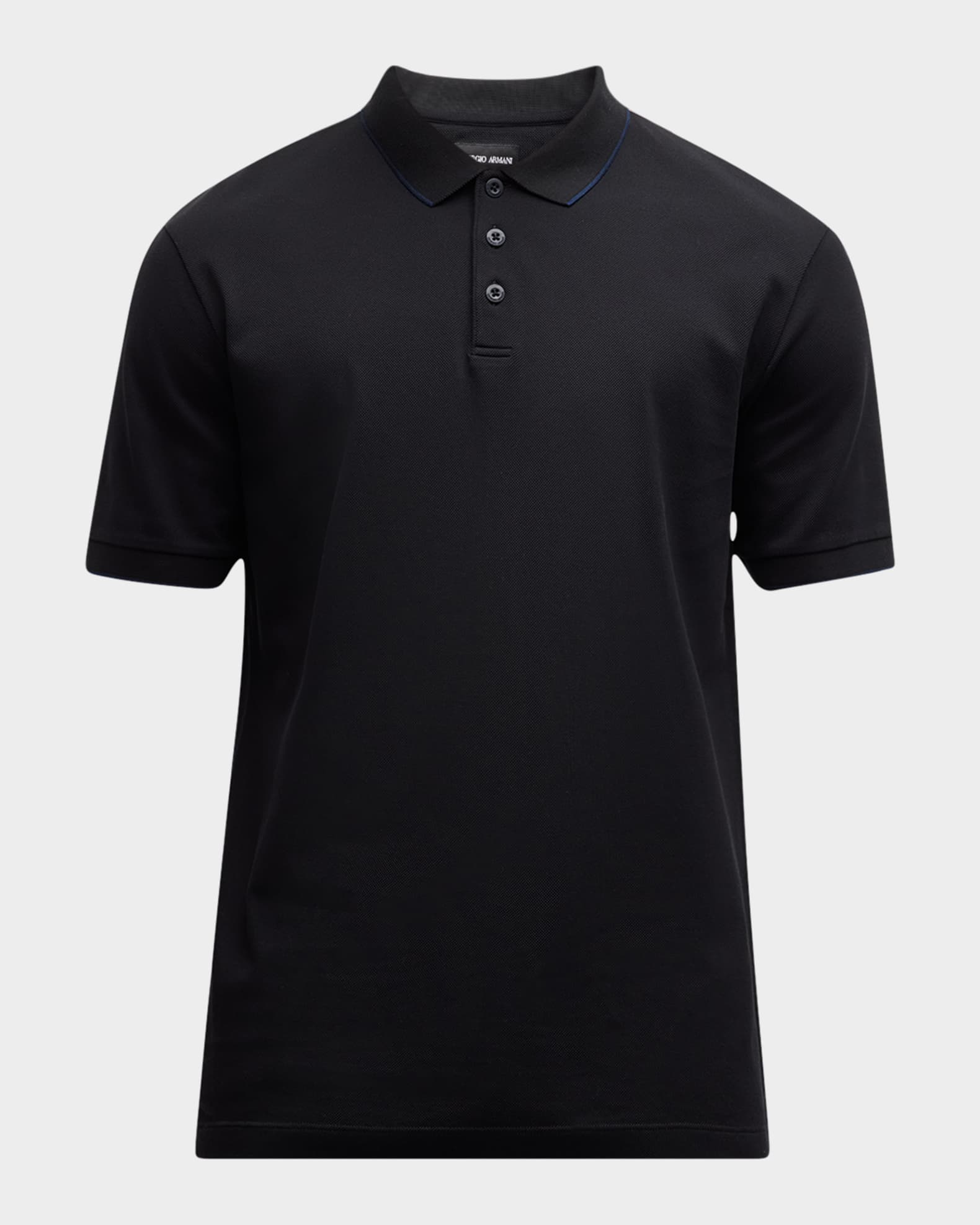 Armani tipped polo shirt discount