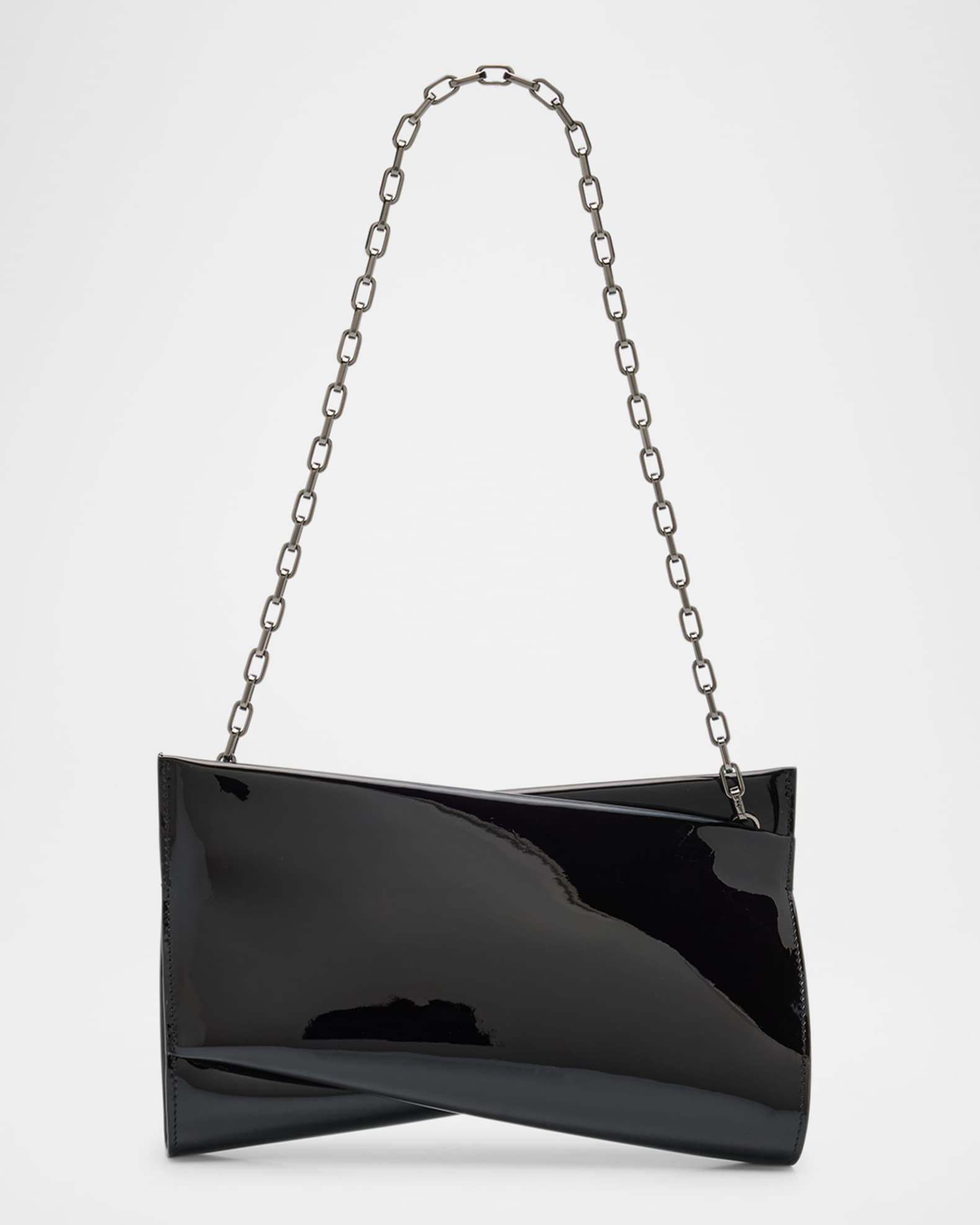 Loubitwist Small Clutch Bag in Patent Leather 0