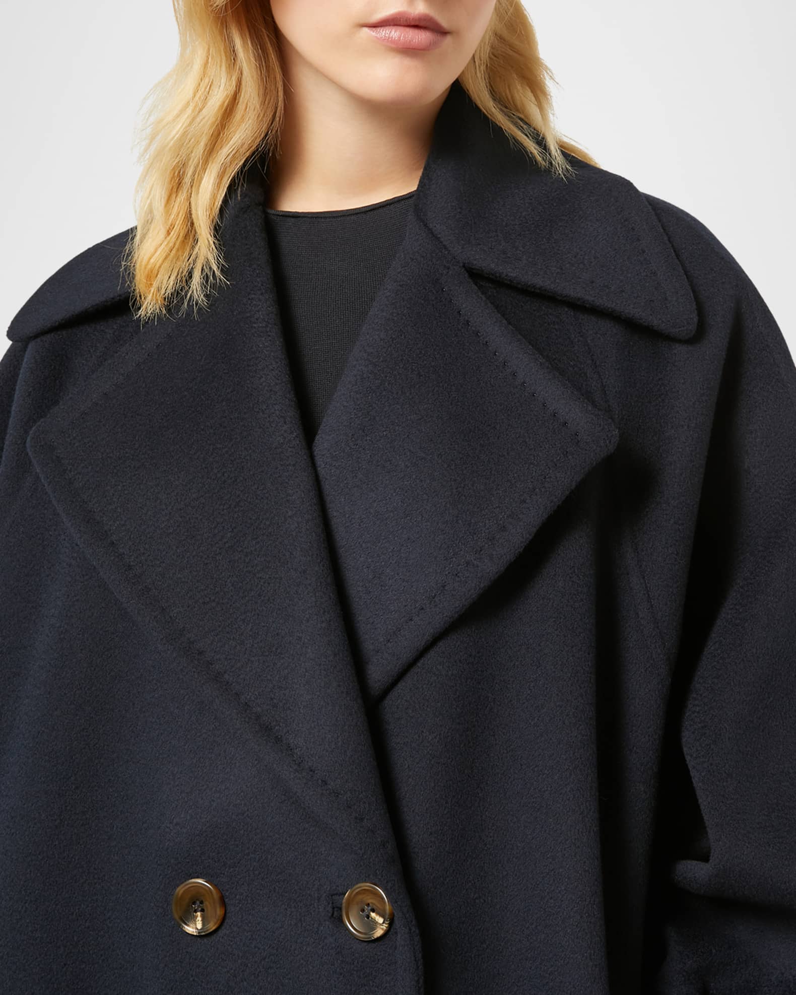 Plus size double breasted coat online
