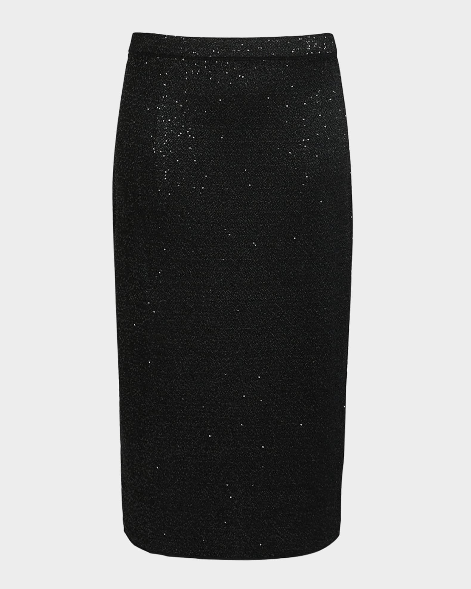 Onlglamour Mw Boucle Sequin Skirt Silver Detail Melange W Sequi
