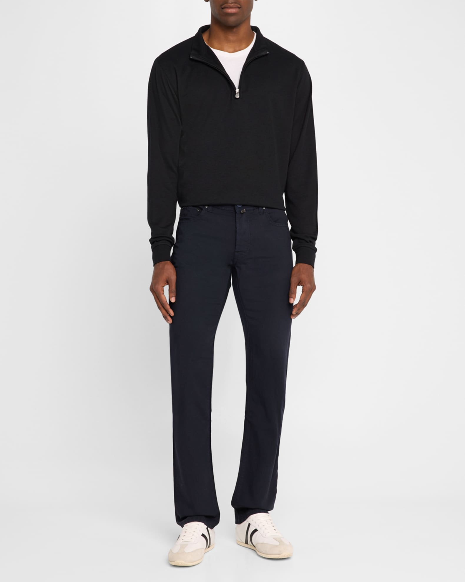 Men's Bard Wool Slim-Fit Five-Pocket Pants 1