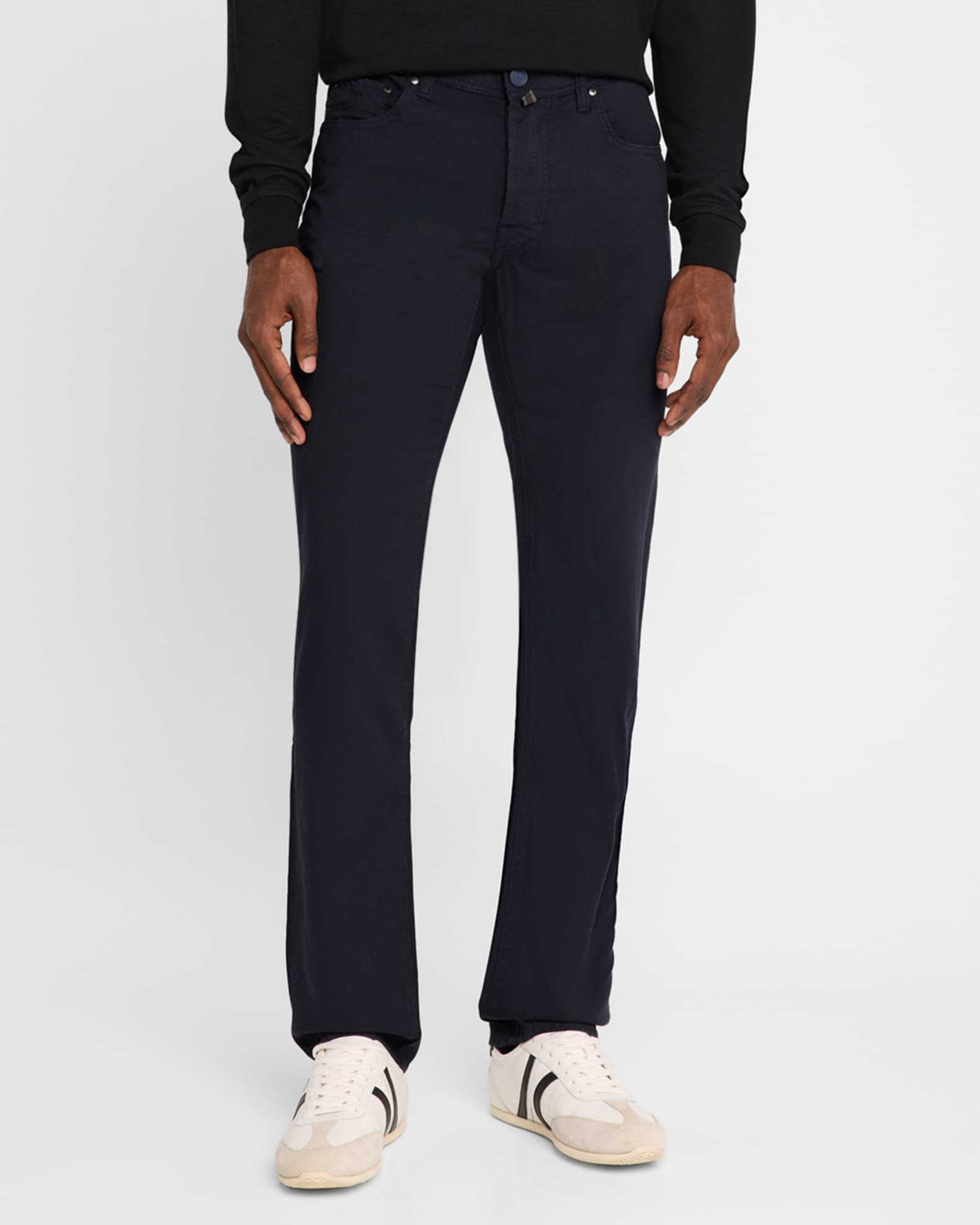 Jacob Cohen Men's Bard Wool Slim-Fit Five-Pocket Pants | Neiman Marcus