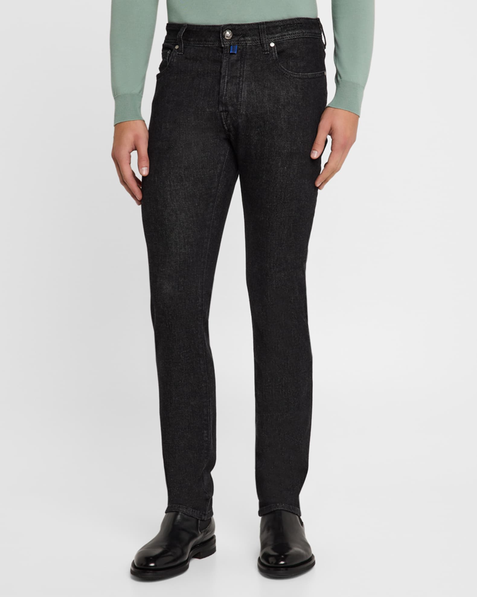 Jacob Cohen Men's Bard Slim-Fit Cotton and Cashmere Jeans | Neiman Marcus