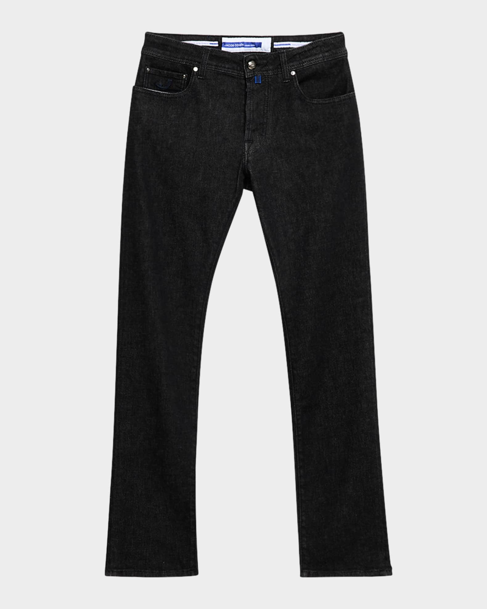Jacob Cohen Men's Bard Slim-Fit Cotton and Cashmere Jeans | Neiman Marcus