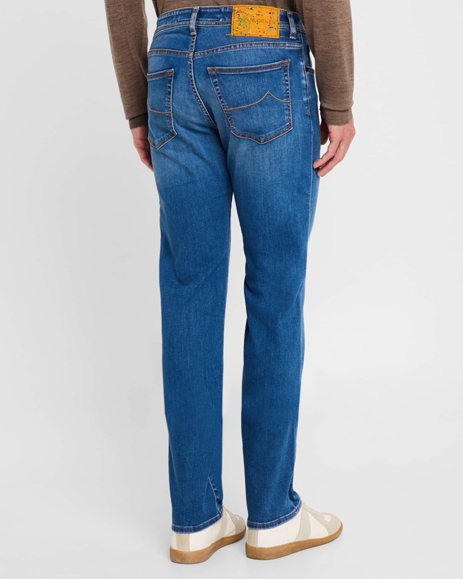 Jacob Cohen Men's Bard Slim-Fit 5-Pocket Denim Jeans | Neiman Marcus