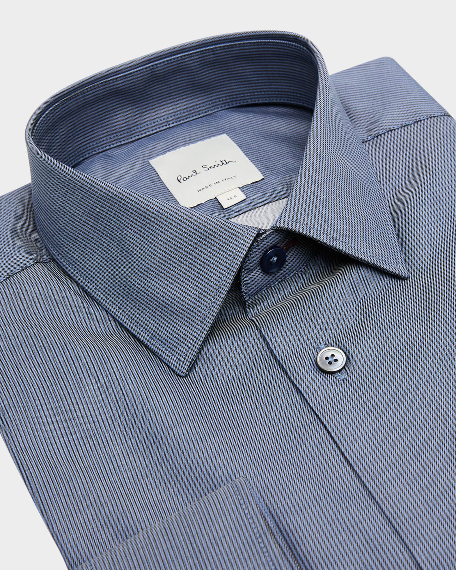 Paul Smith Men's Organic Cotton Micro-Stripe Dress Shirt | Neiman