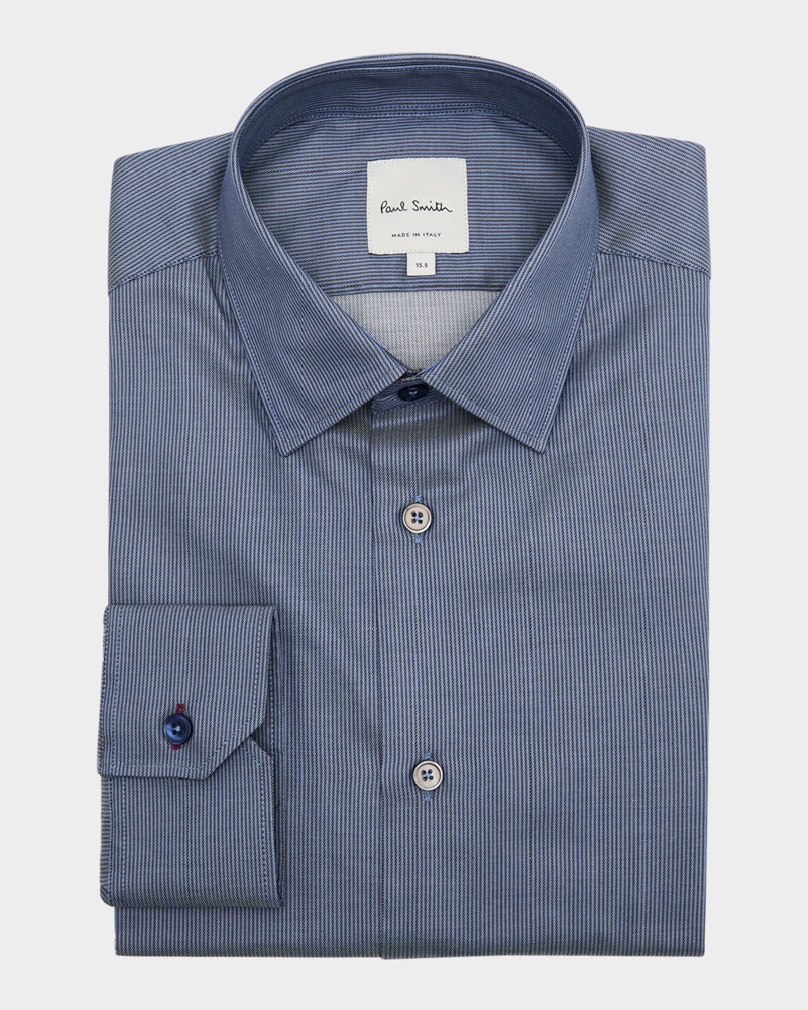 Paul Smith Men's Organic Cotton Micro-Stripe Dress Shirt | Neiman