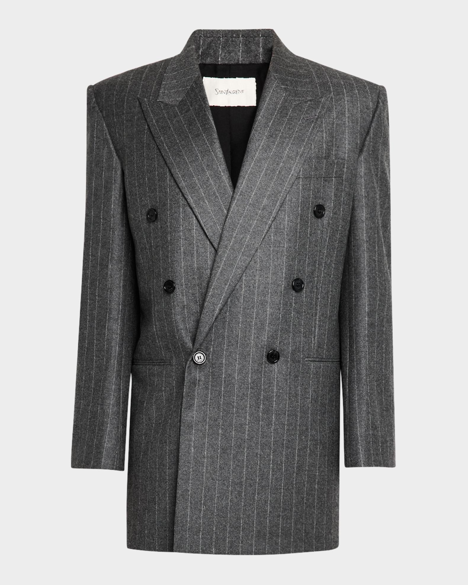 Saint Laurent Men's 6-Button Pinstripe Sport Coat | Neiman Marcus