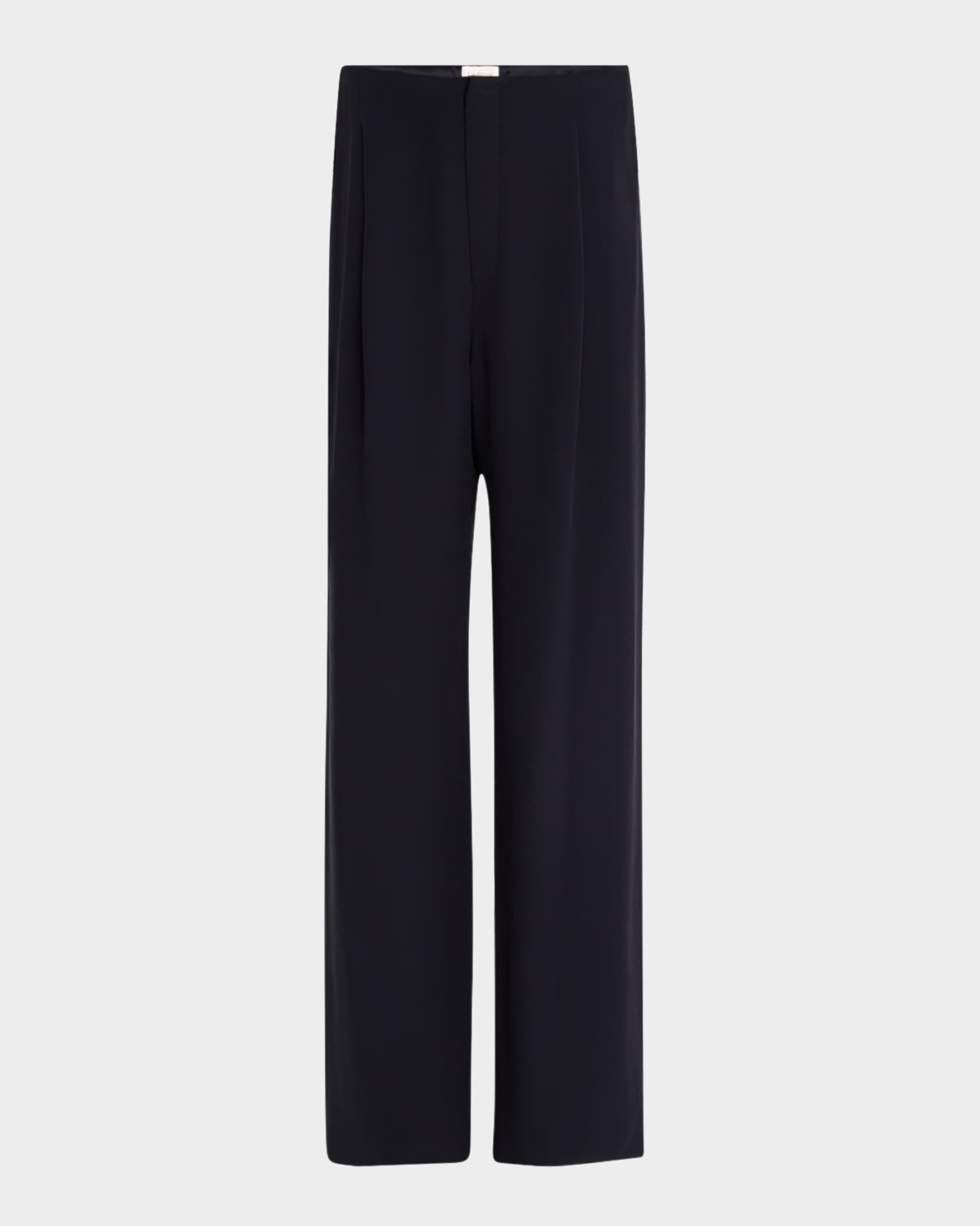 Saint Laurent Men's Fluid Silk Trousers | Neiman Marcus Saint Laurent Men's Fluid Silk Trousers | Neiman Marcus