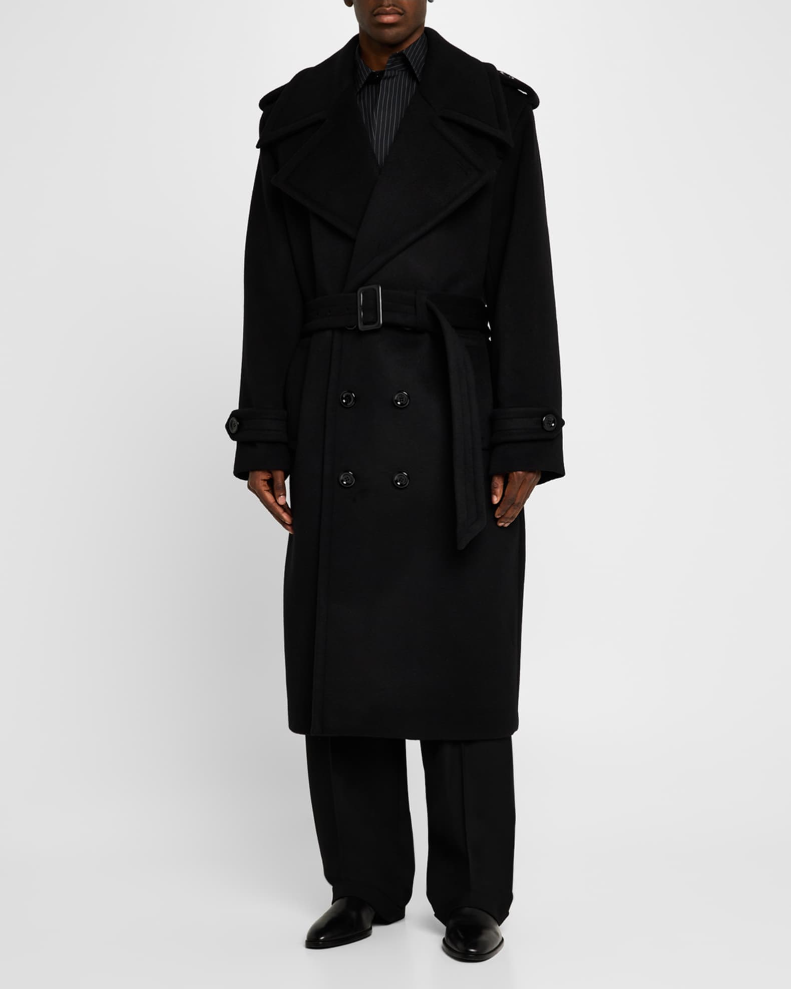 Men's Double-Breasted Overcoat 1