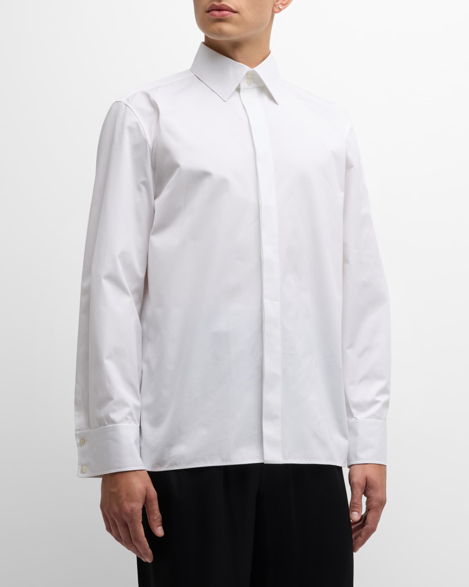 Saint Laurent Men's Poplin Dress Shirt | Neiman Marcus