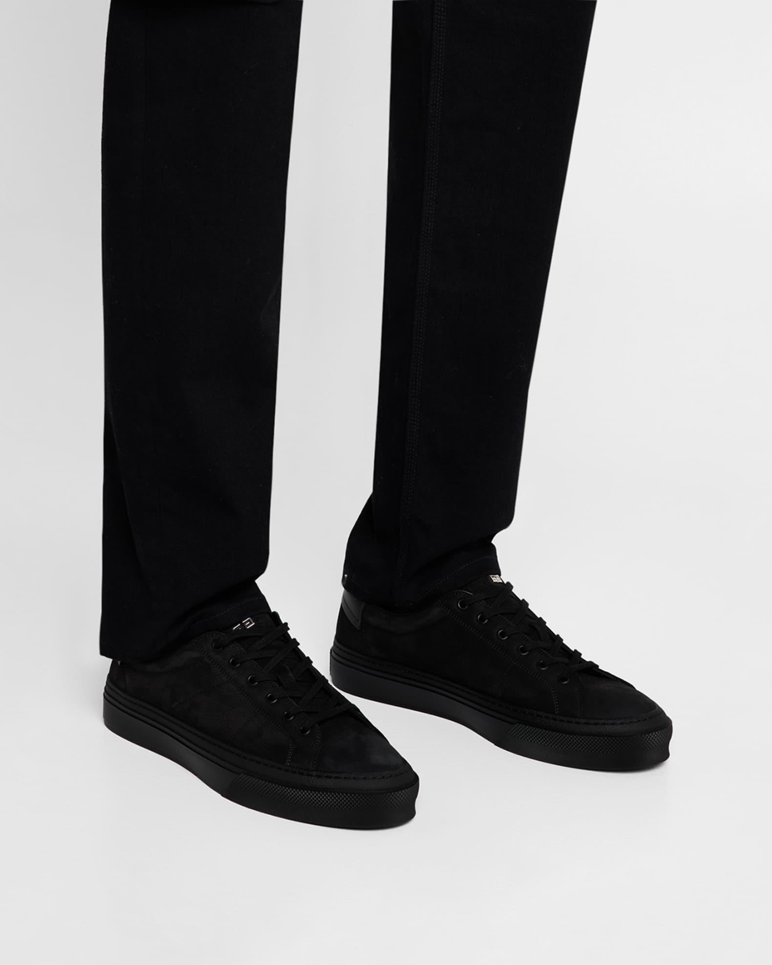 Men's City Sport Grained Leather Low-Top Sneakers 1