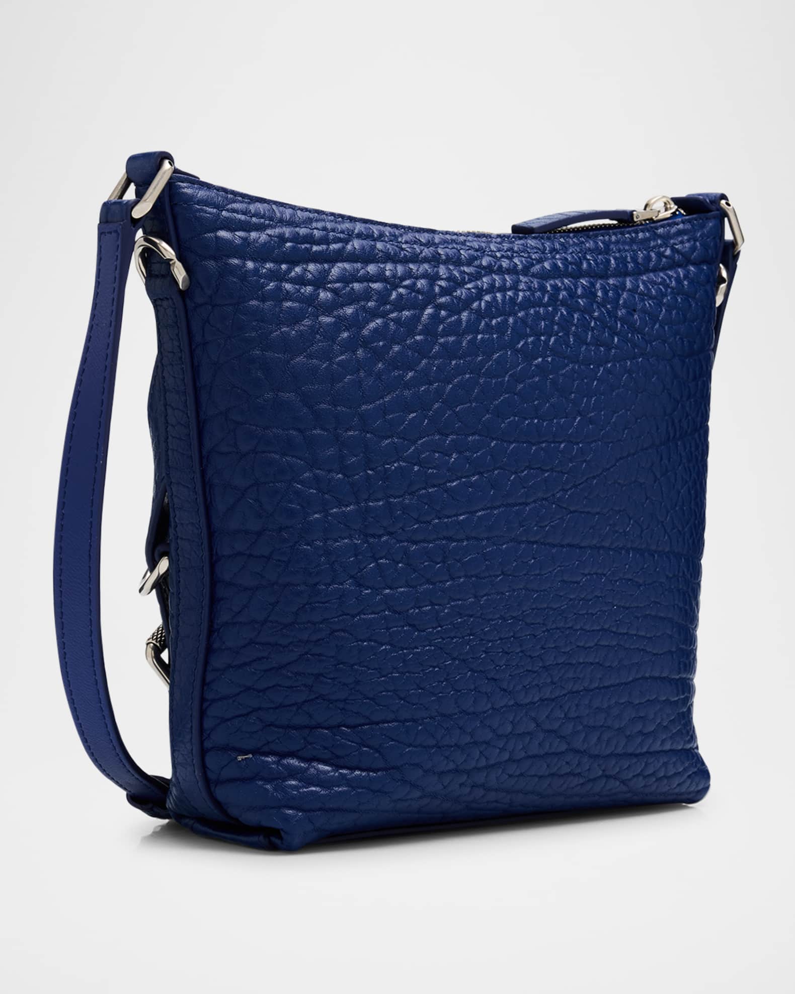 Small navy leather crossbody bag cheap