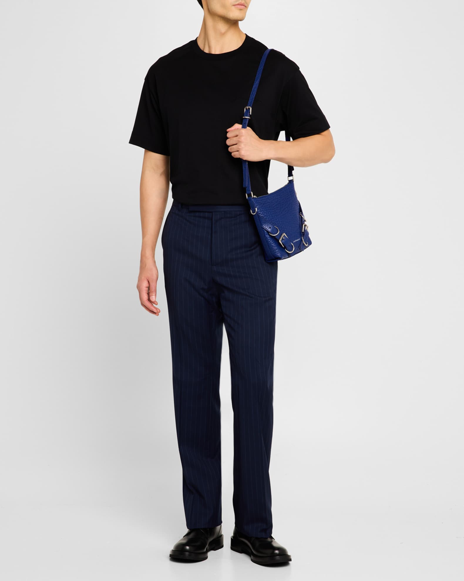 Givenchy Men's Voyou Small Leather Crossbody Bag | Neiman Marcus