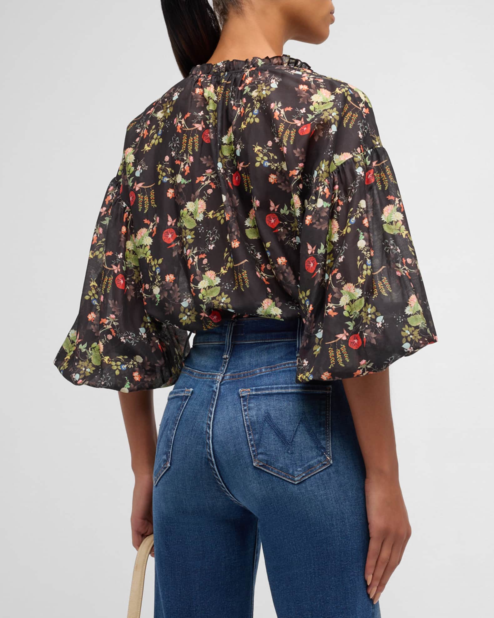 Julius Blouson-Sleeve Tunic Top