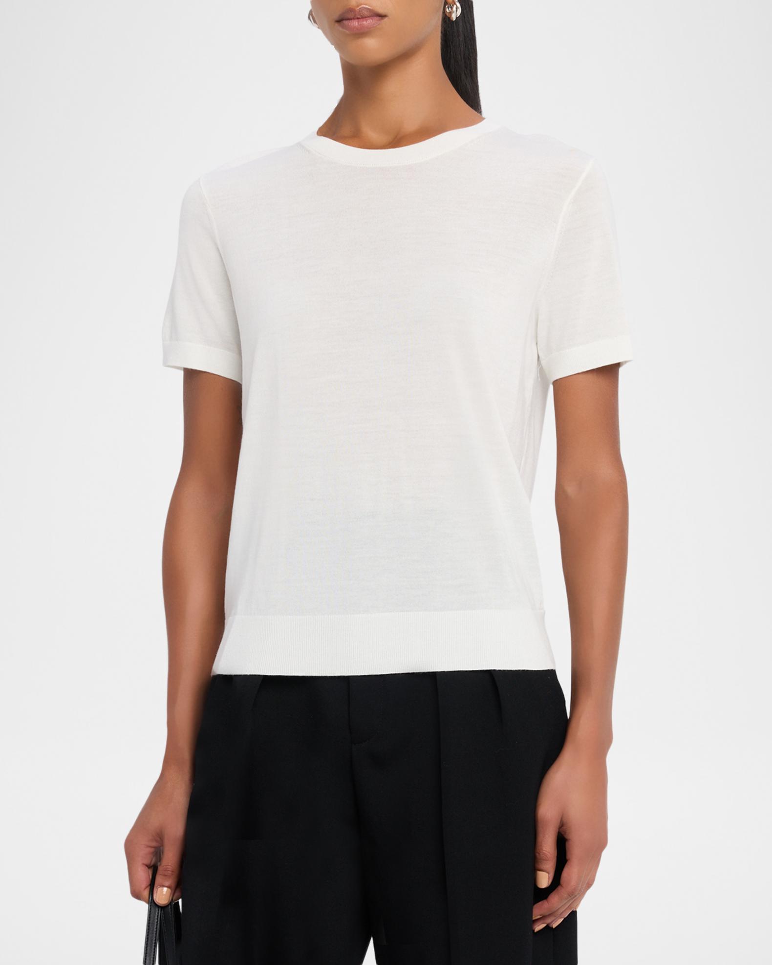 Regal Merino Wool Short-Sleeve Crew T-Shirt | Neiman Marcus