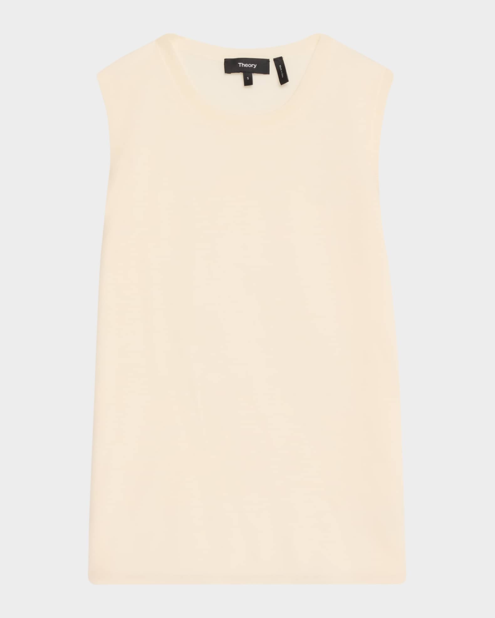 Regal Merino Wool Crewneck Shell Top 0