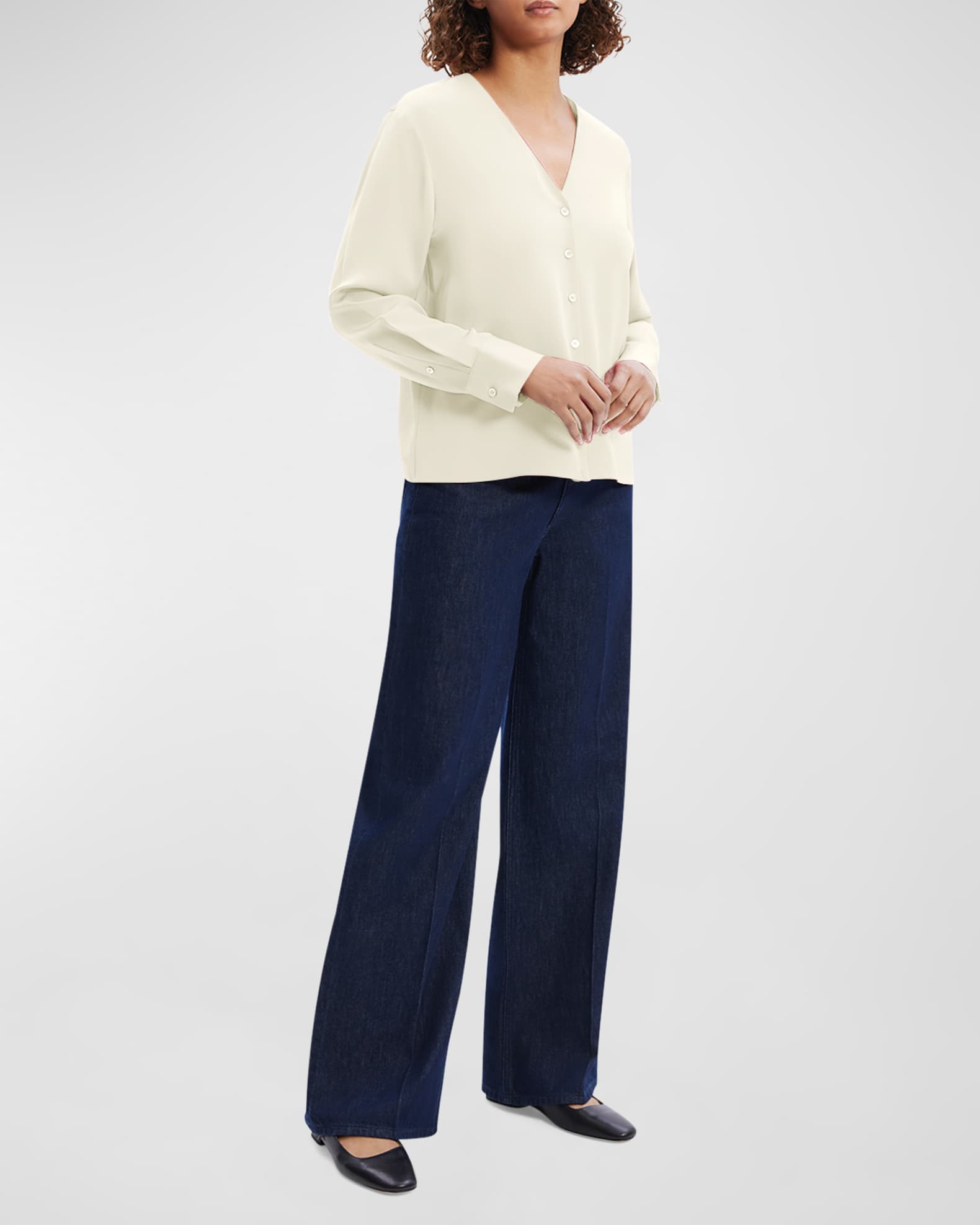Modern Silk Georgette Cardigan Blouse 1