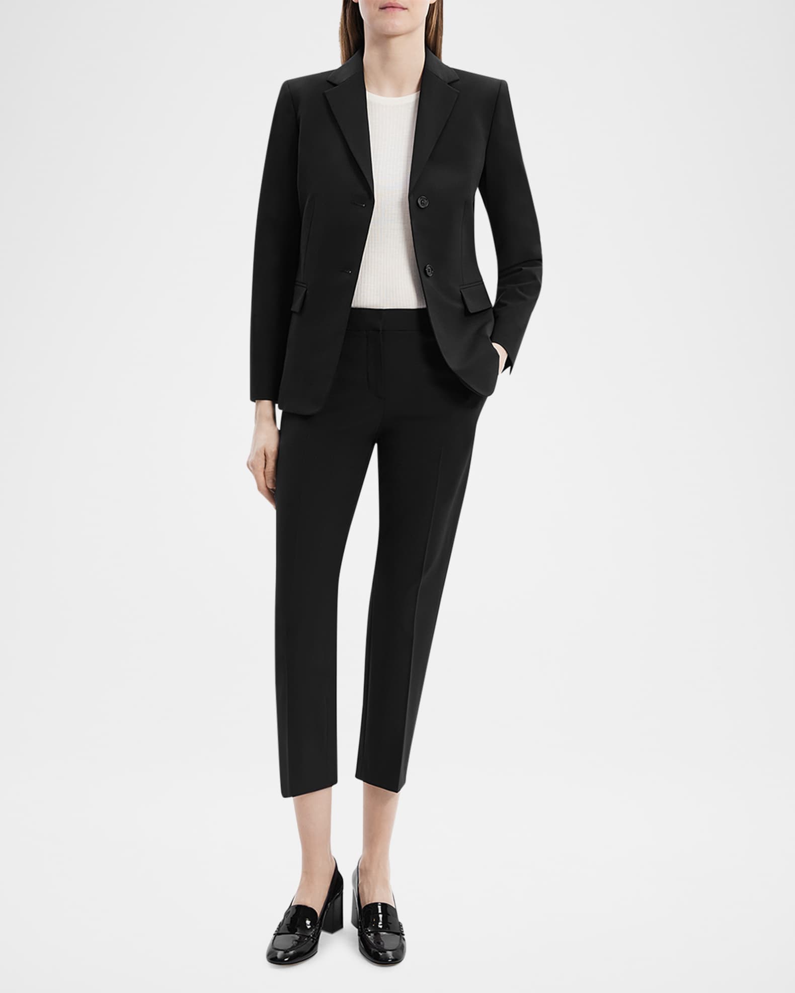Traceable Wool Slim Single-Breasted Blazer 1