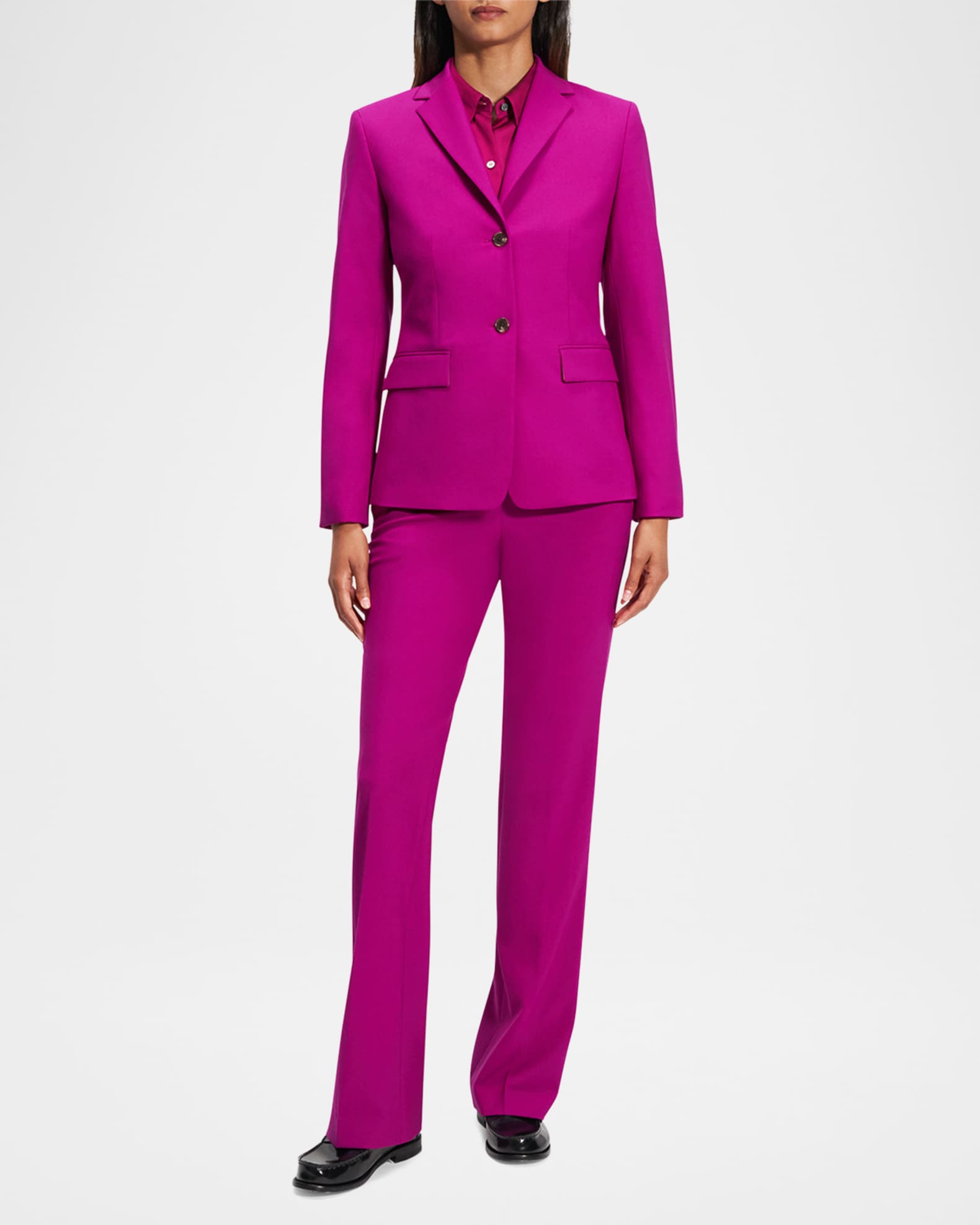 Traceable Wool Slim Single-Breasted Blazer 1