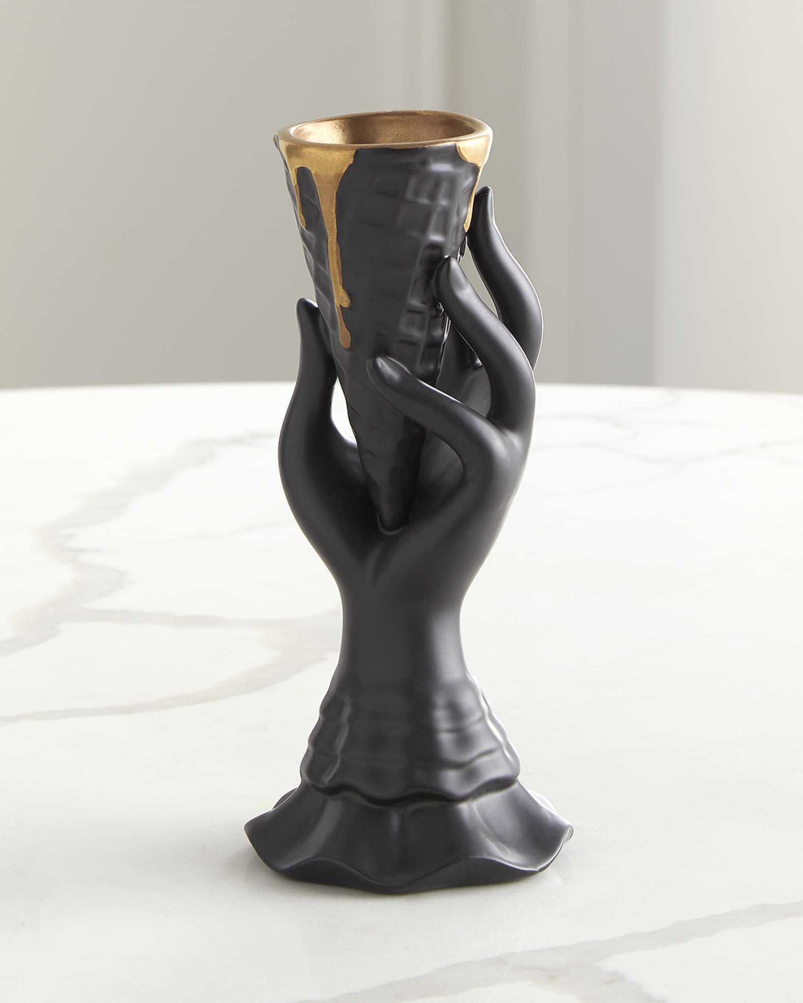 Gilded I-Scream Bud Vase 0