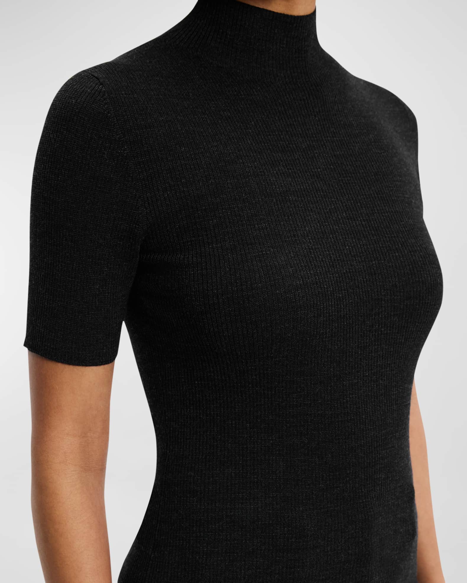 Theory Regal Wool Mock Neck LS Lサイズ Regal Wool Mock Neck Sweater Shell | Theory