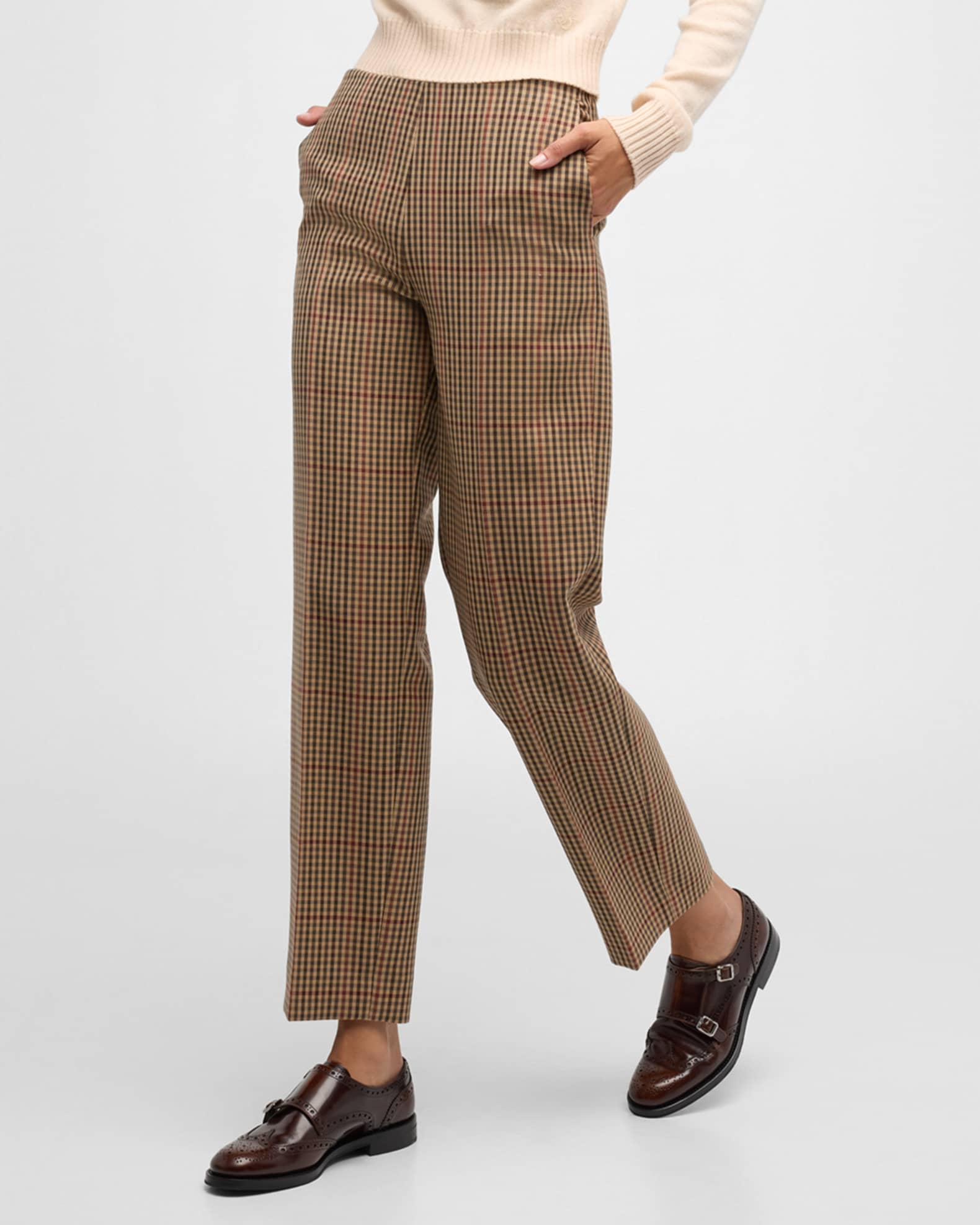 Church's Lana Leather Double Monk Oxford Loafers | Neiman Marcus