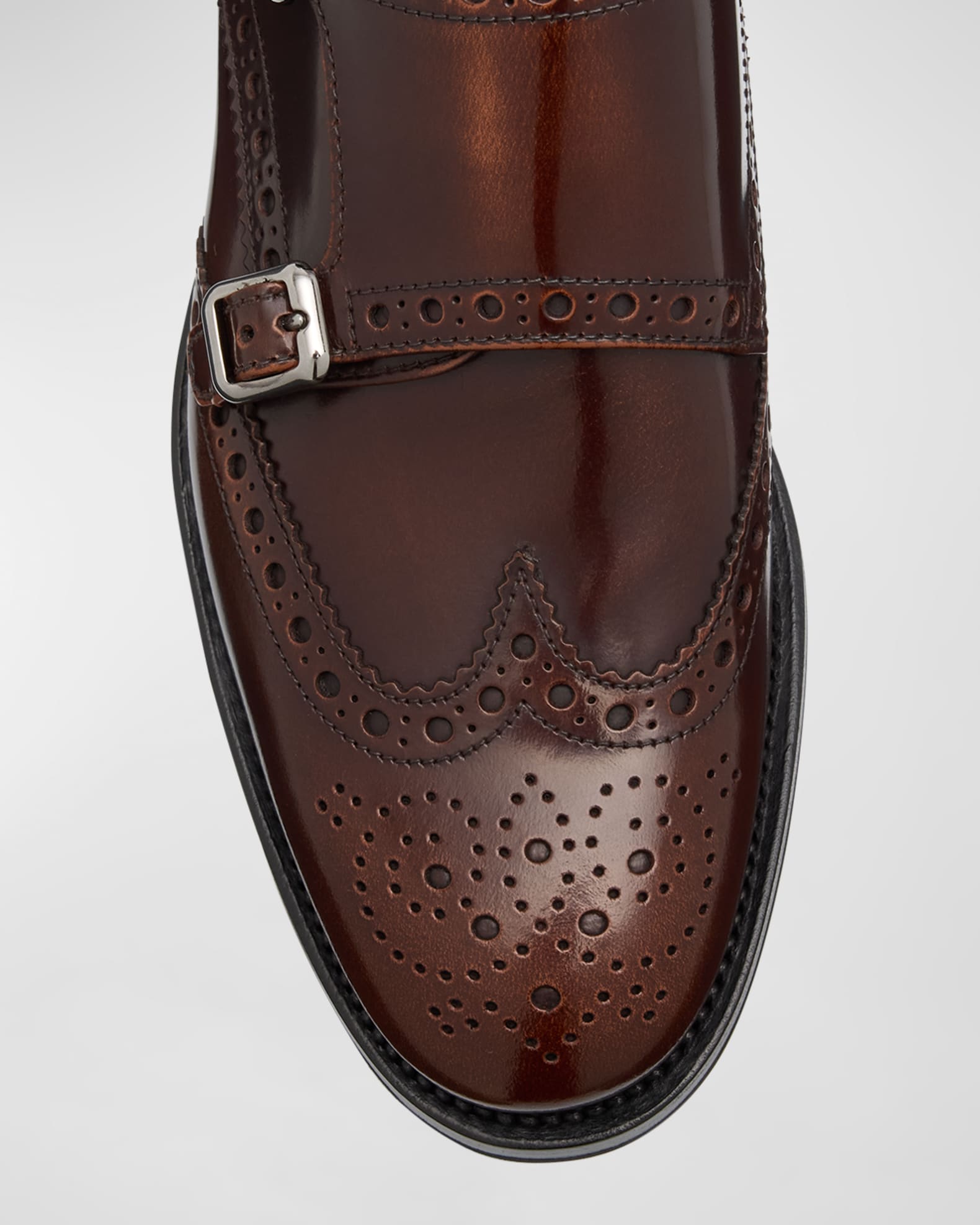 Church's Lana Leather Double Monk Oxford Loafers | Neiman Marcus