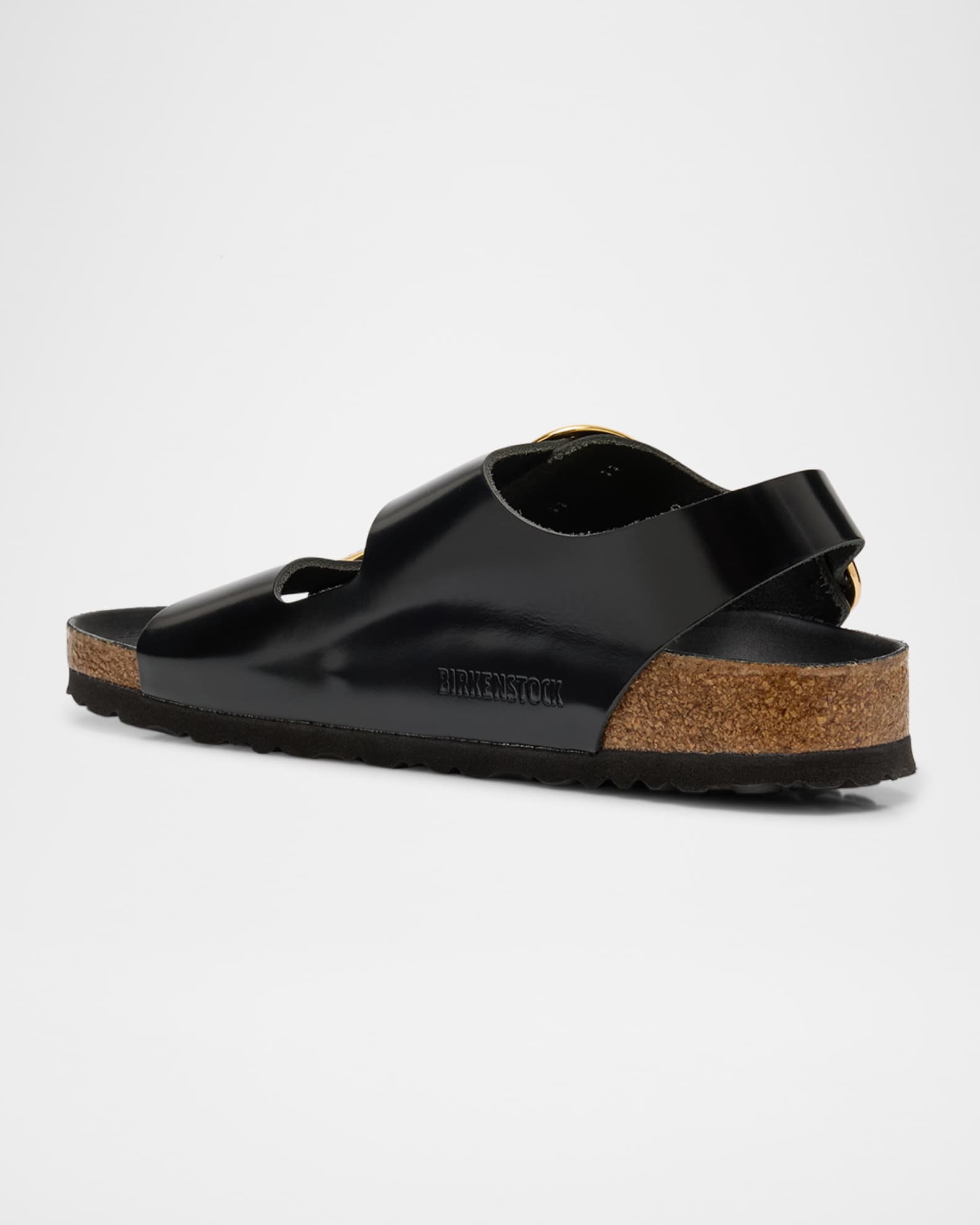Milano Leather Dual-Buckle Slingback Sandals 1
