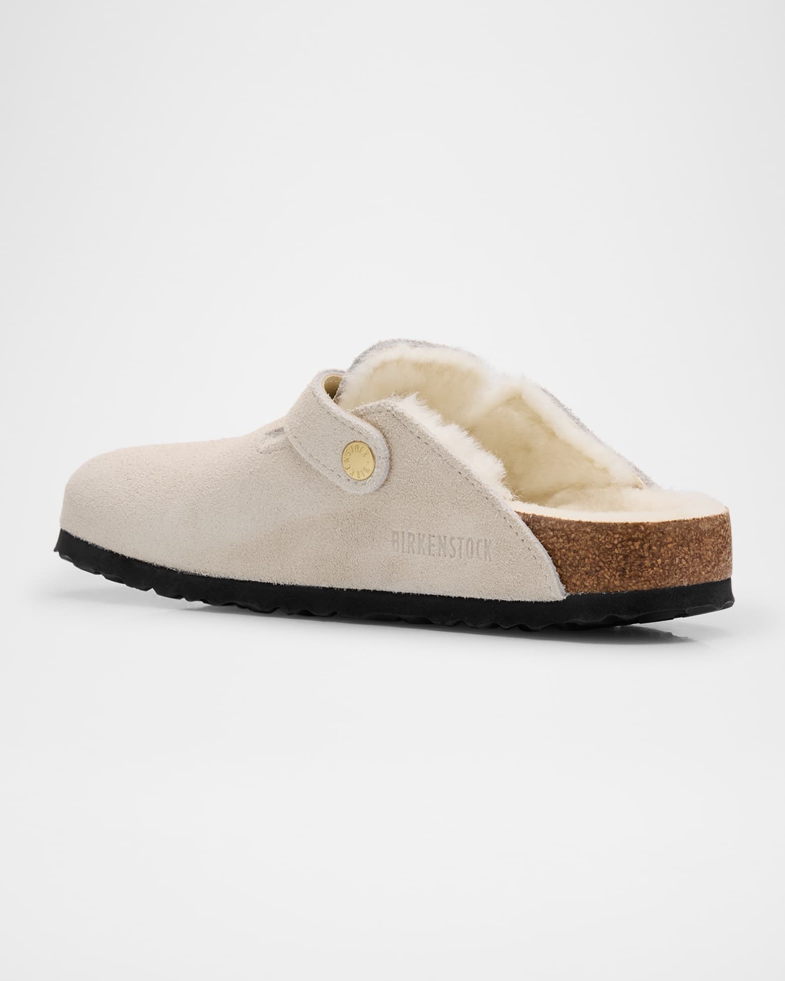 激安アウトレット処分市 | 激安通販のイーサプライ BIRKENSTOCK Clogs Slide Buckle Shearling Suede Boston 靴
