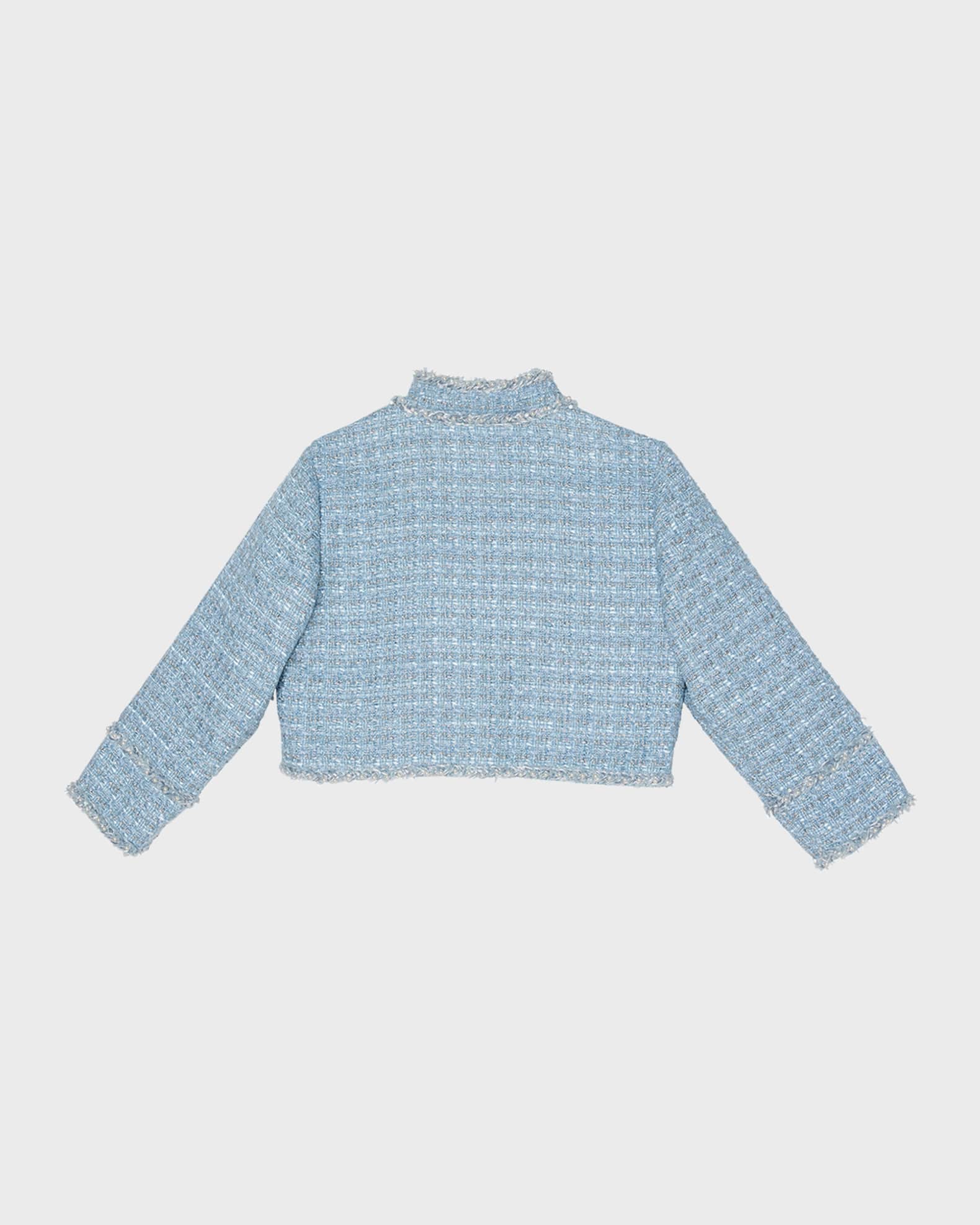 Girl's Aubazine Tweed Embellished Cropped Jacket 1