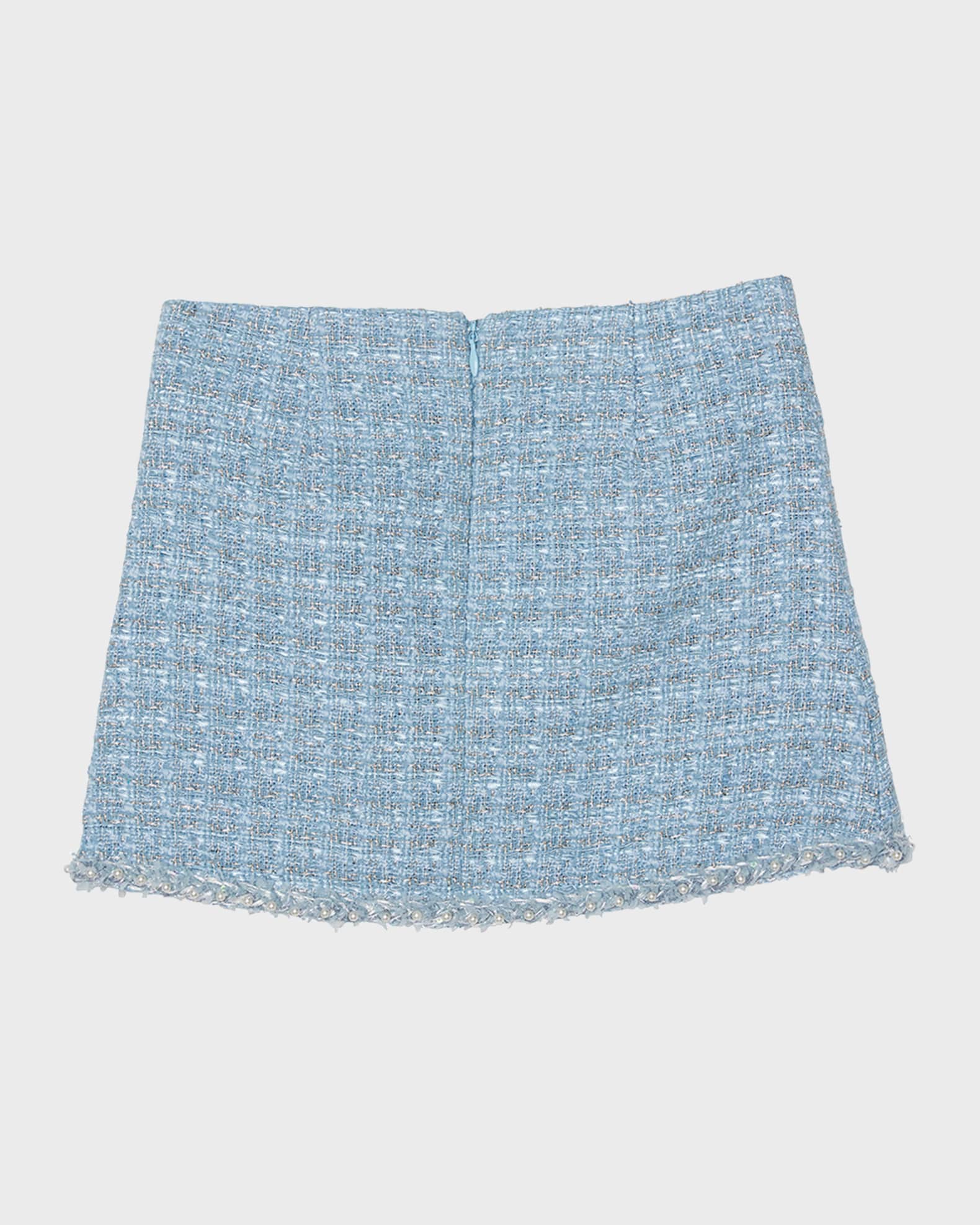 Girl's Aubazine Tweed Embellished Skirt 1