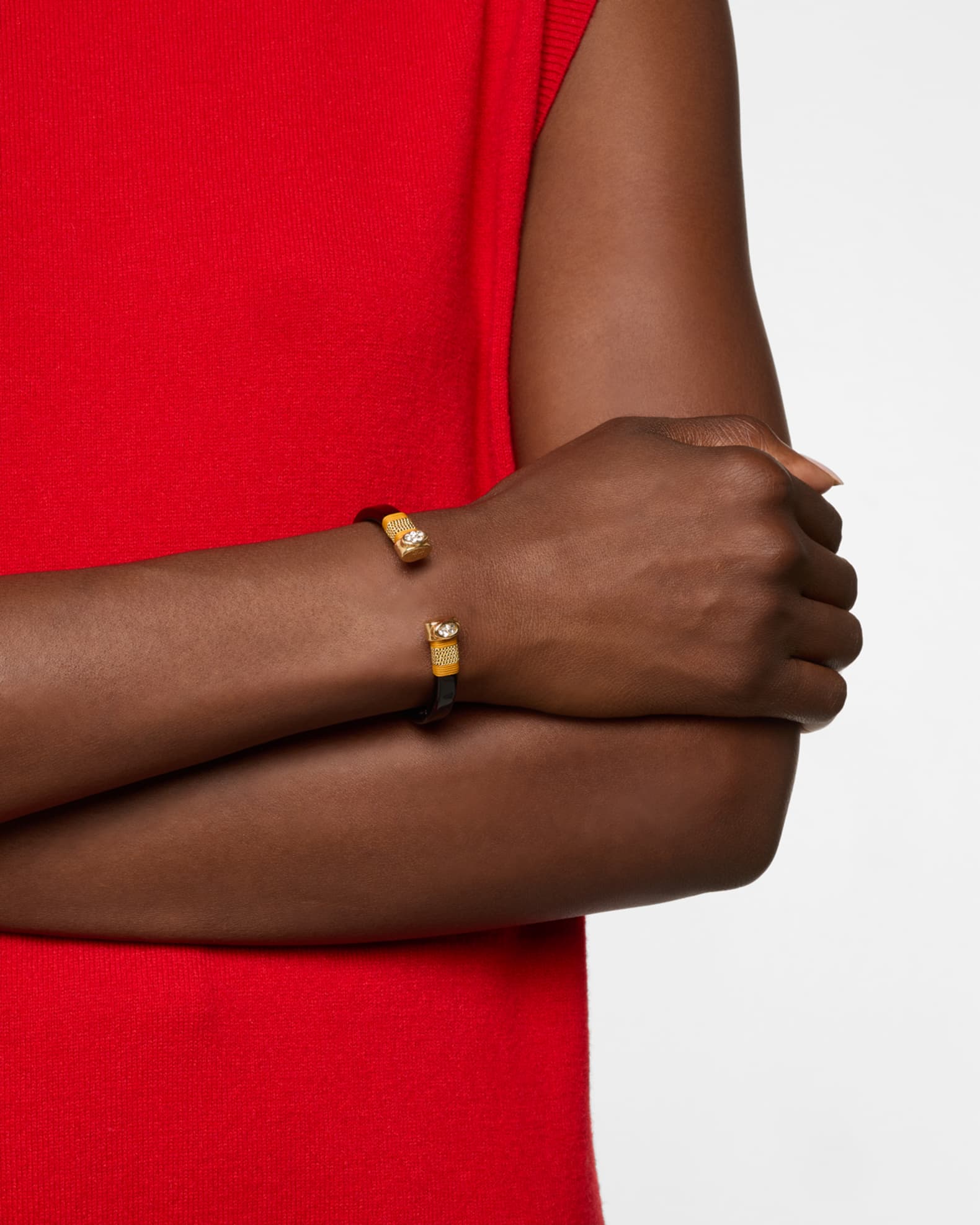 Hand Wrapped Fine Acetate Bangle 1