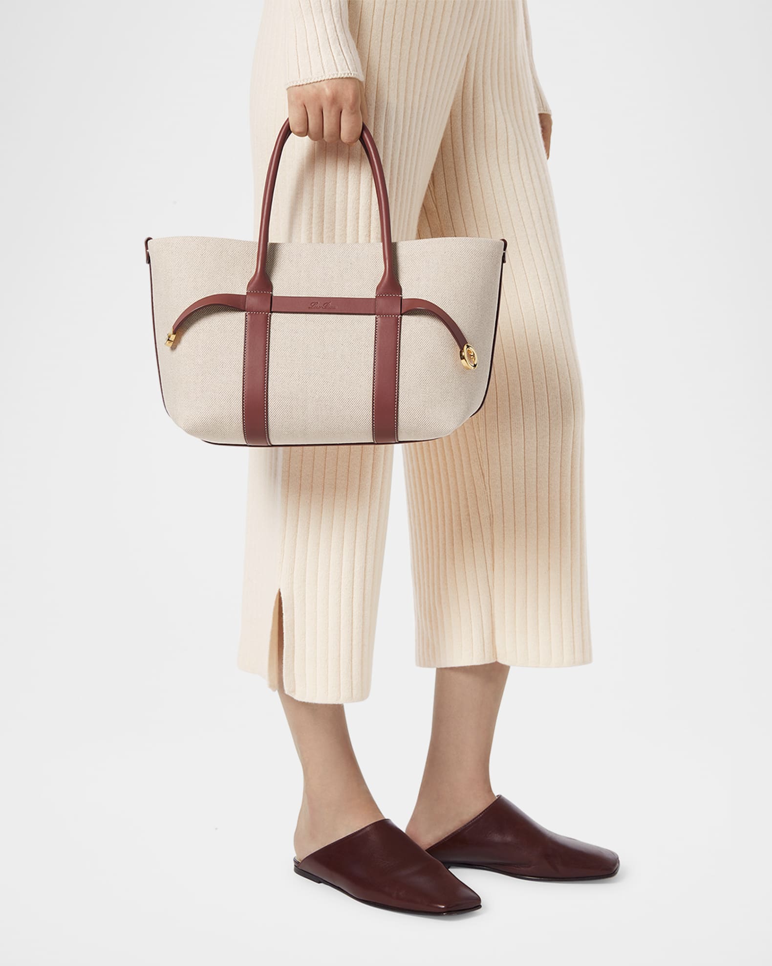 Ghiera Small Canvas Shopper Tote Bag 1